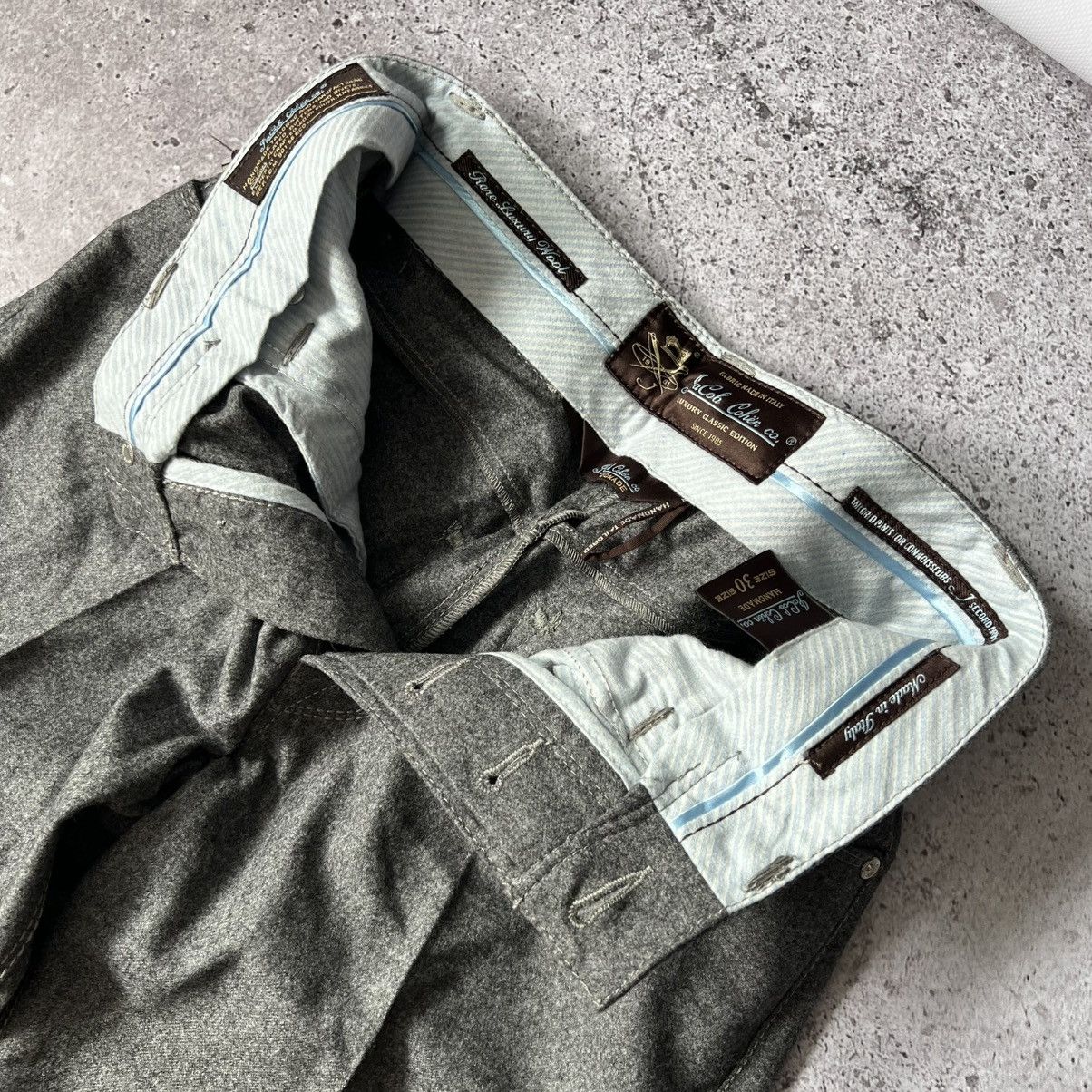 Jacob Cohen Jacob Cohen J688 Luxury Wool Flannel Pants Grey Size US 30 / EU 46 - 4 Thumbnail