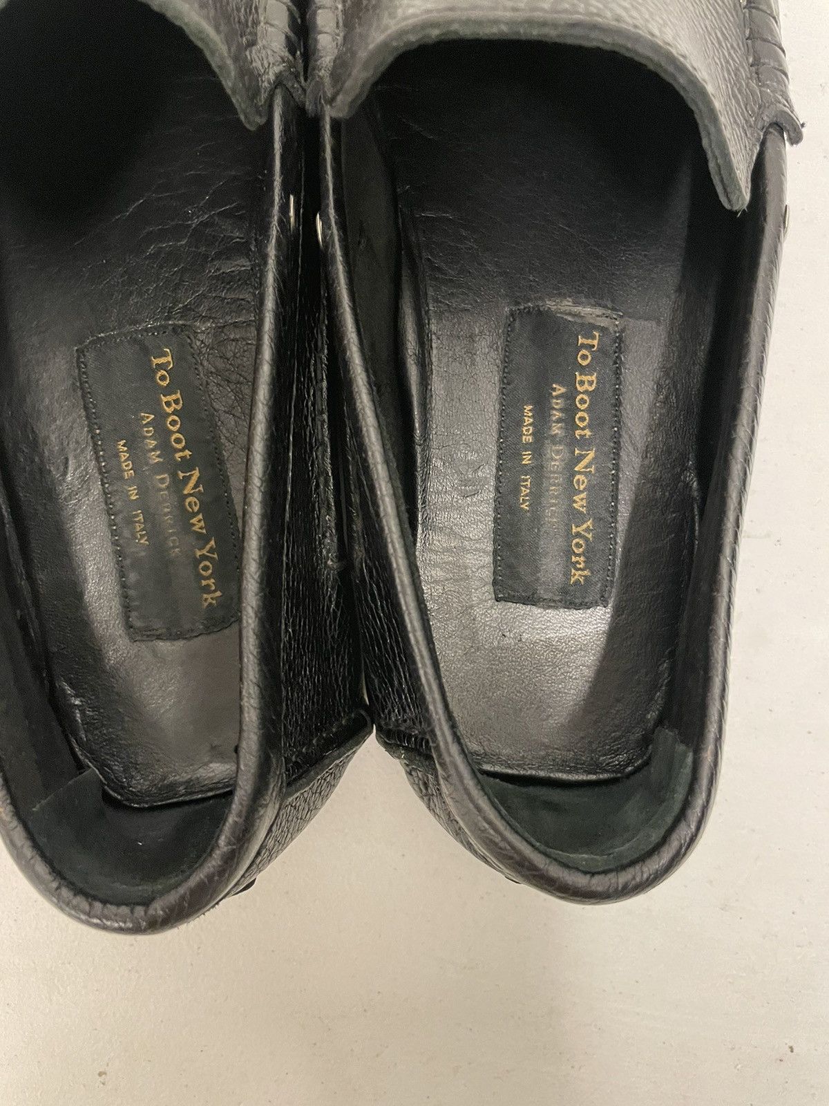 To Boot New York Pebbled Deerskin Driving Loafers Size US 11.5 / EU 44-45 - 6 Thumbnail