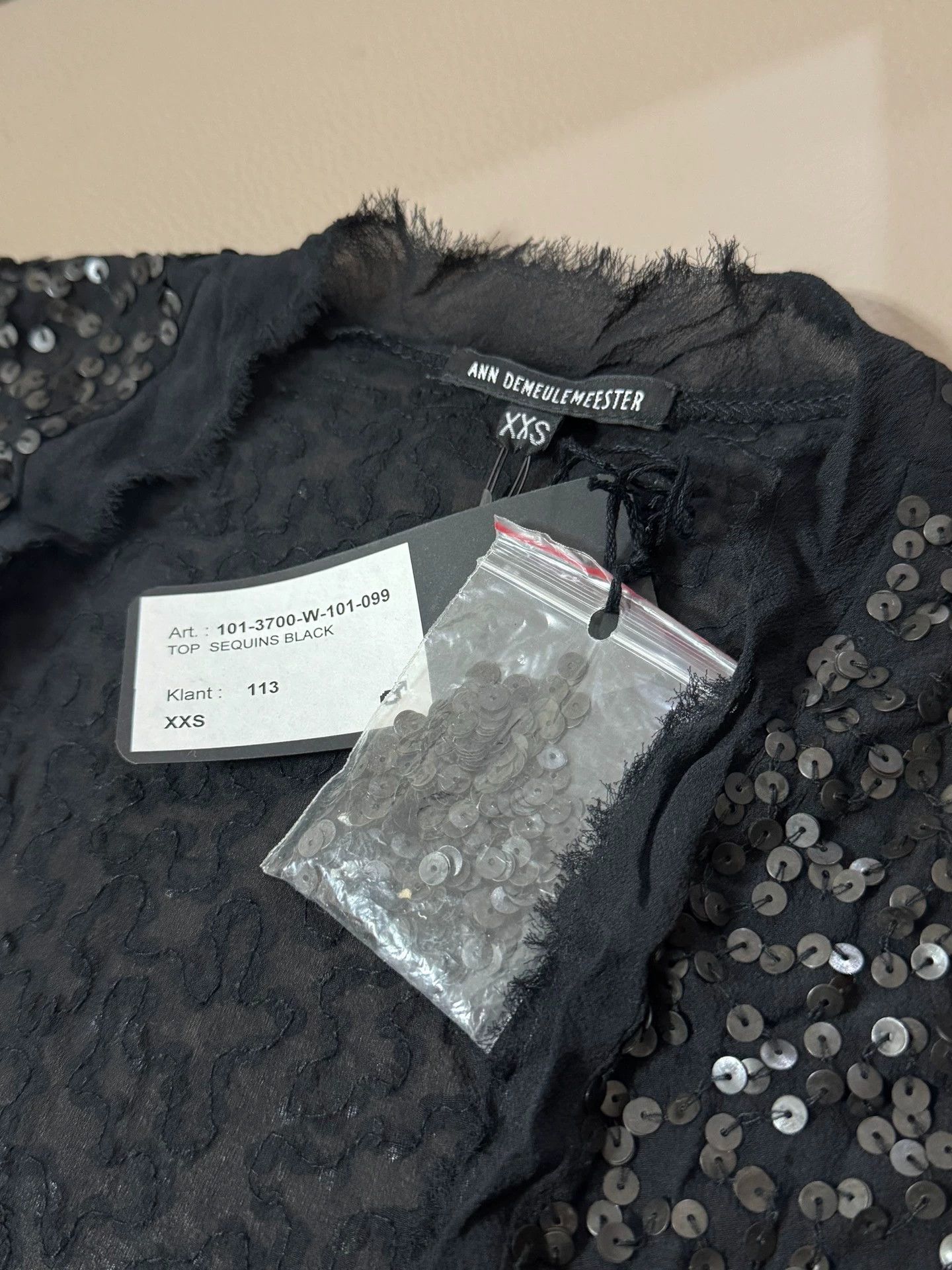 Ann Demeulemeester Ann Demeulemeester 10SS runway silk sequined vest Size XXS / US 00 / IT 34 - 6 Thumbnail