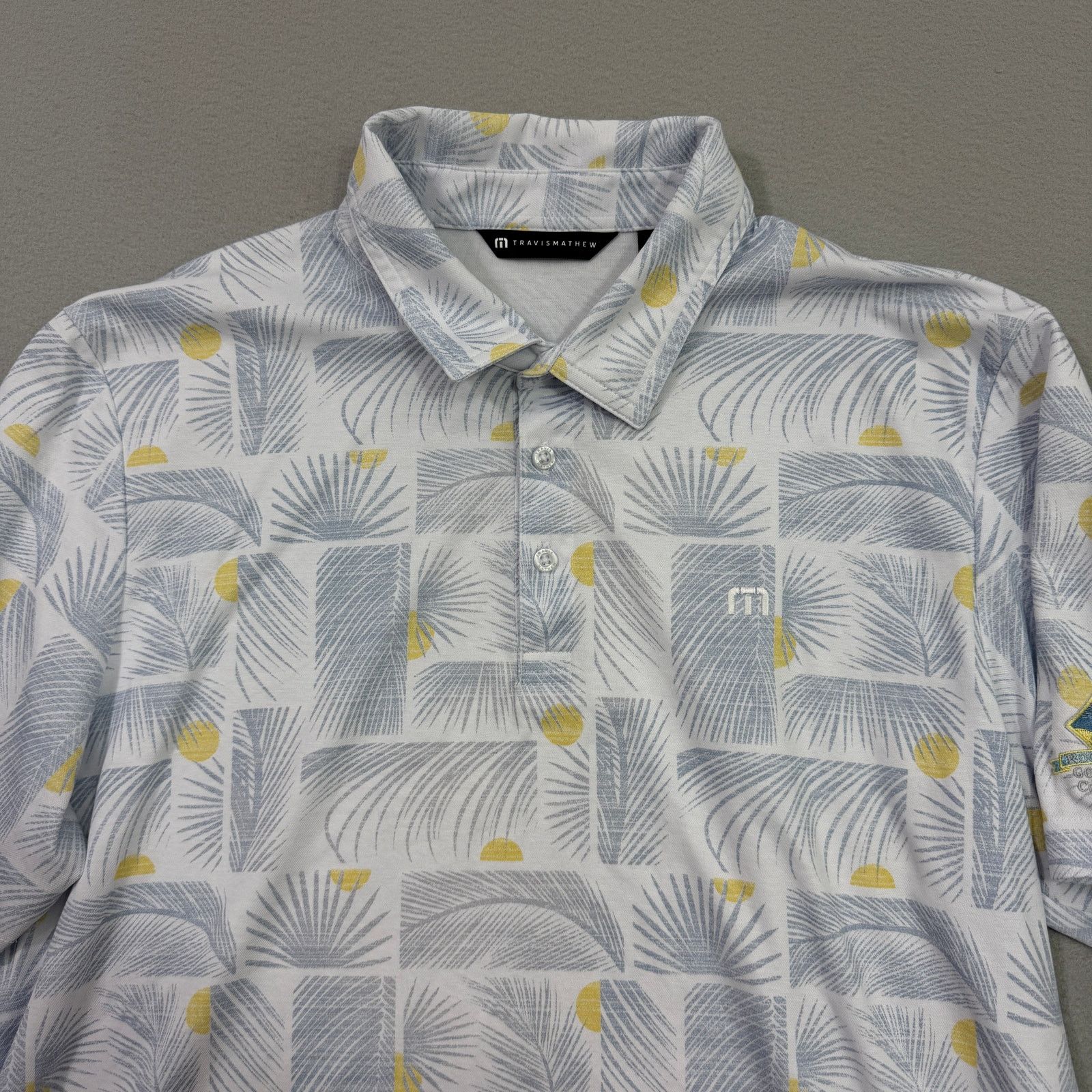 TravisMathew Travis Matthew Sun Guilt Polo Men's XL Tropical Floral Golf Size US XL / EU 56 / 4 - 2 Thumbnail