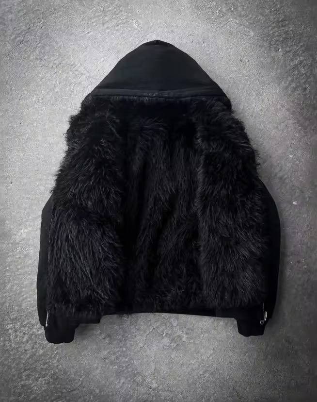 Japanese Brand × Vintage fall-winter two-way plush hooded jacket Size US XL / EU 56 / 4 - 2 Thumbnail