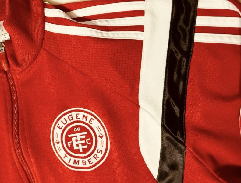 Adidas Adidas Eugene Timbers Track Jacket Red Climacool – Men’s Med Size US M / EU 48-50 / 2 - 12 Thumbnail