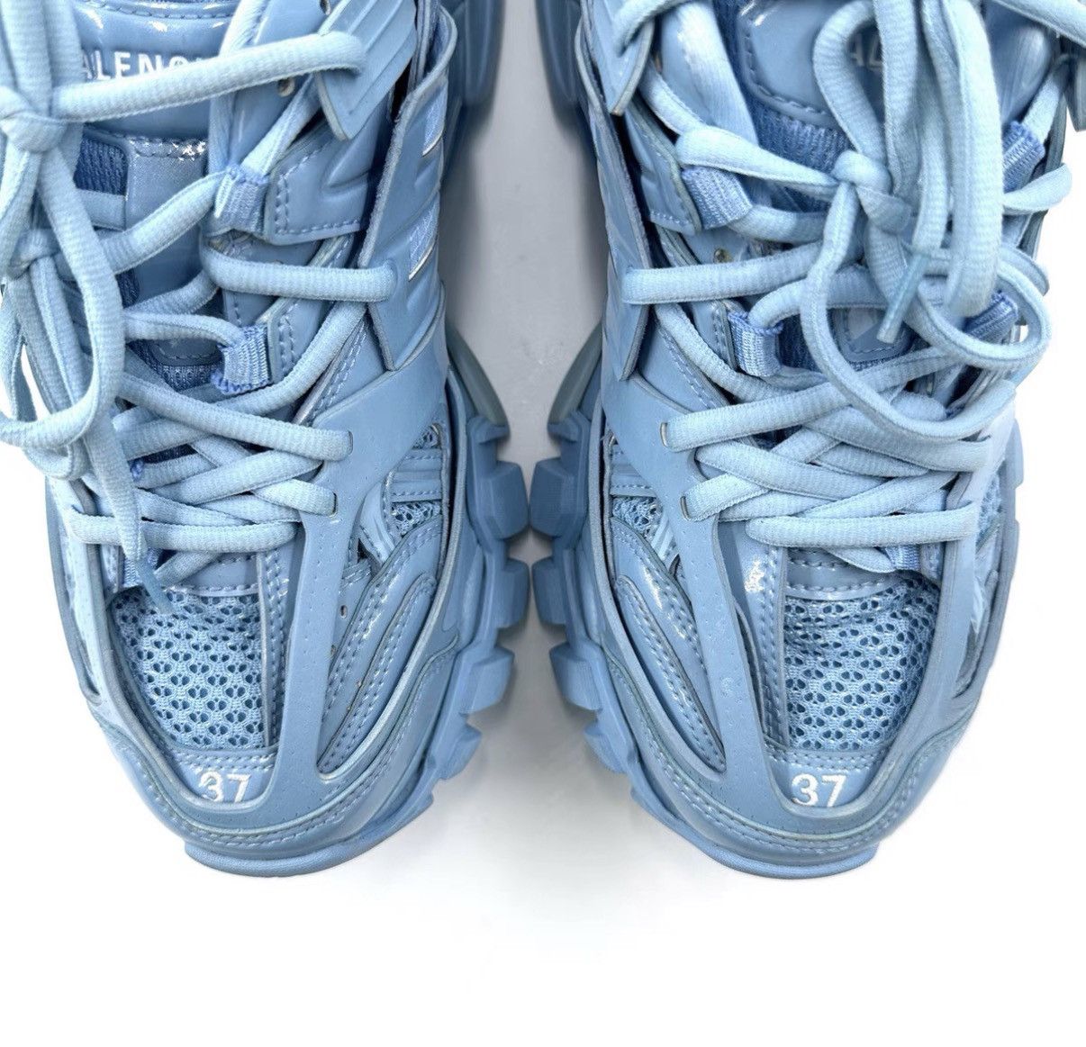 Balenciaga Balenciaga Ice Blue Track Dad Sneakers K12 Size US 7 / IT 37 - 5 Thumbnail