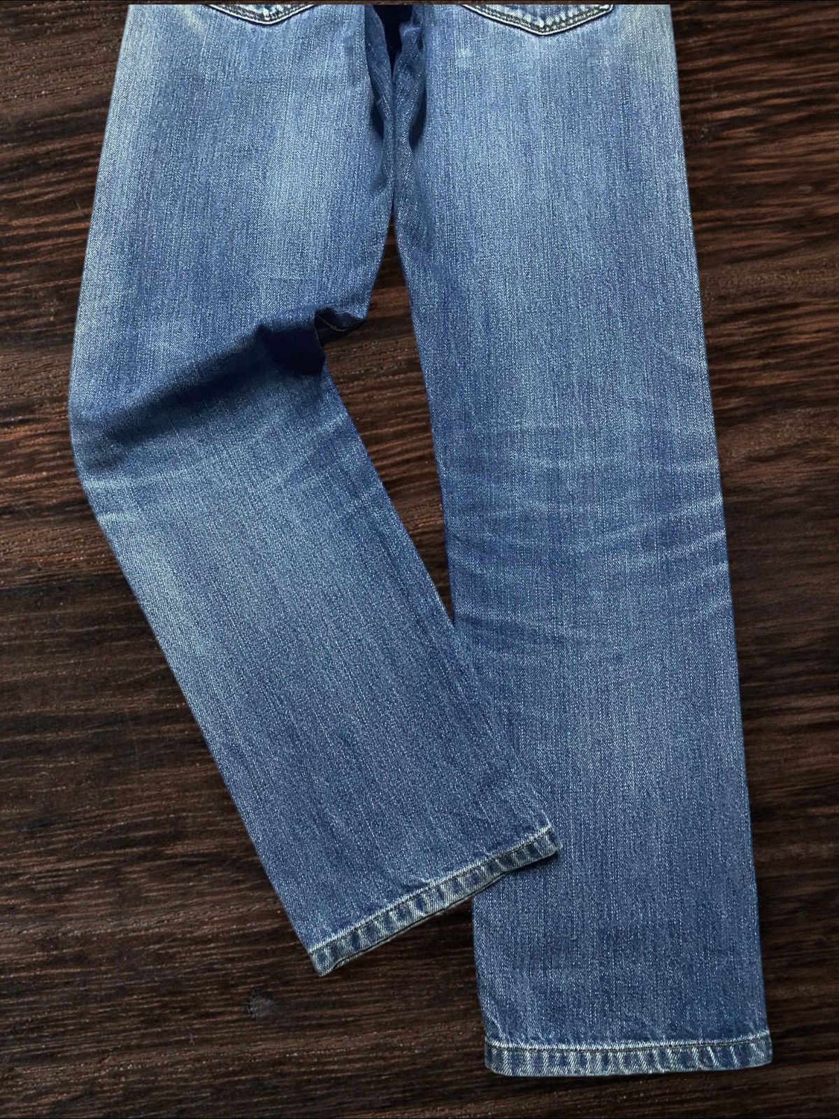 Japanese Brand Vintage Japanese Brand Uniqlo Selvedge Distressed Slim Jeans Size US 31 - 6 Thumbnail