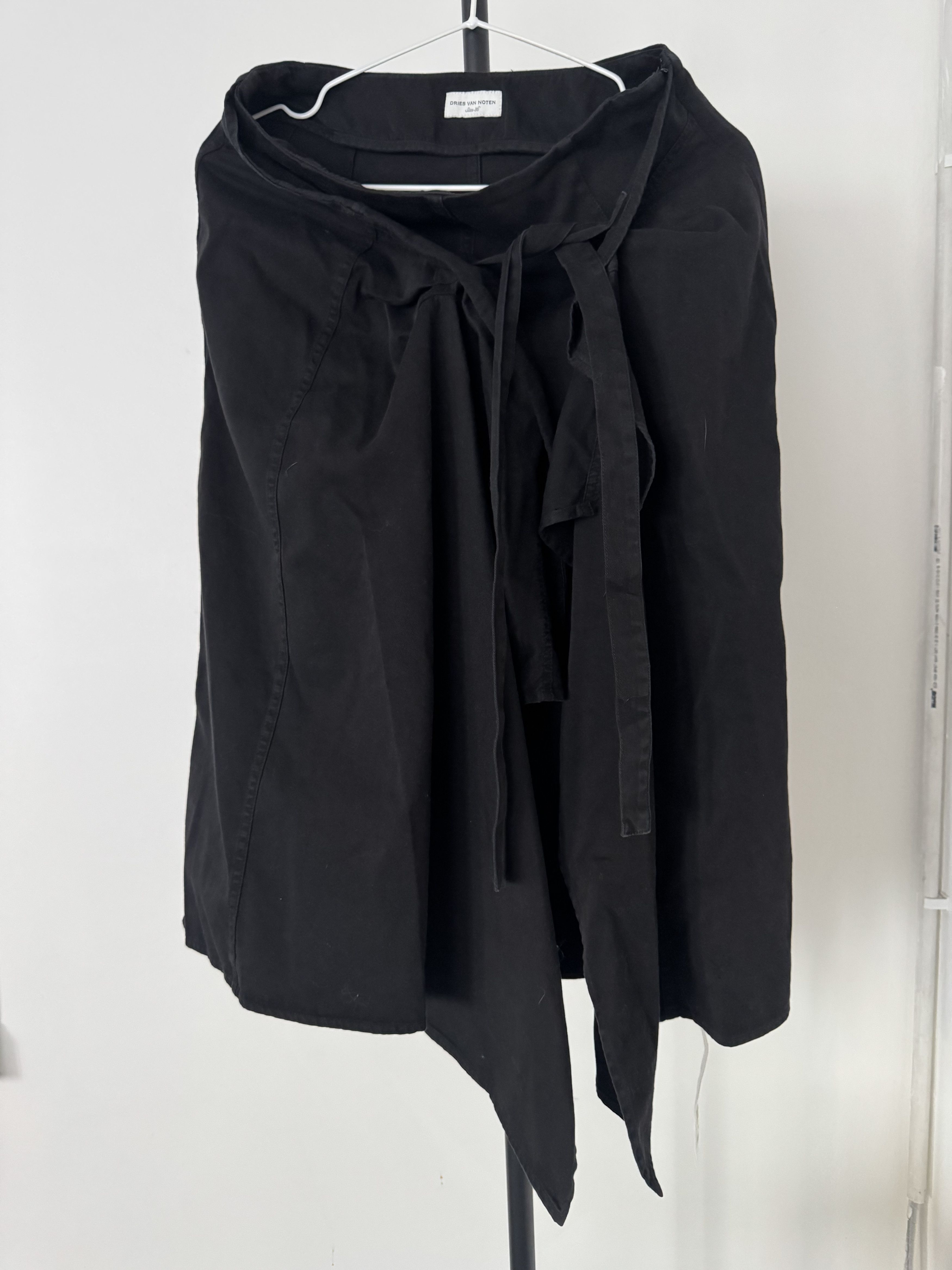 Dries Van Noten NWT Layer Wrap Denim Skirt Size 28" / US 6 / IT 42 - 1 Thumbnail