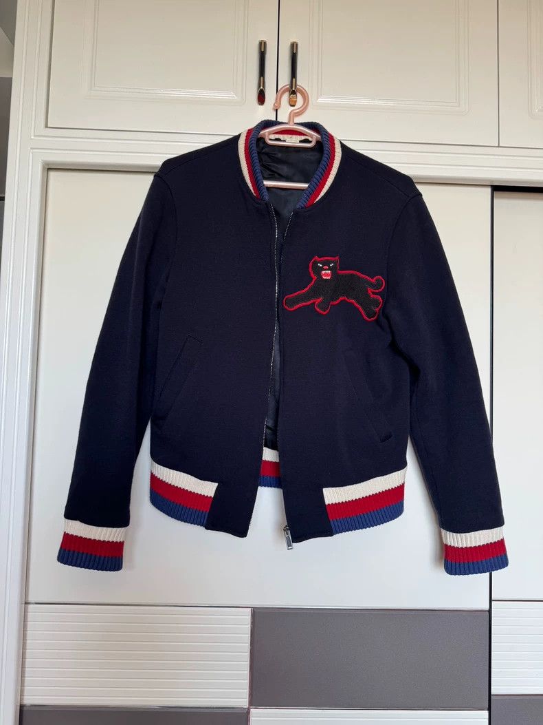 Gucci Gucci Authentic black panther embroidered jacket Size US S / EU 44-46 / 1 - 1 Thumbnail