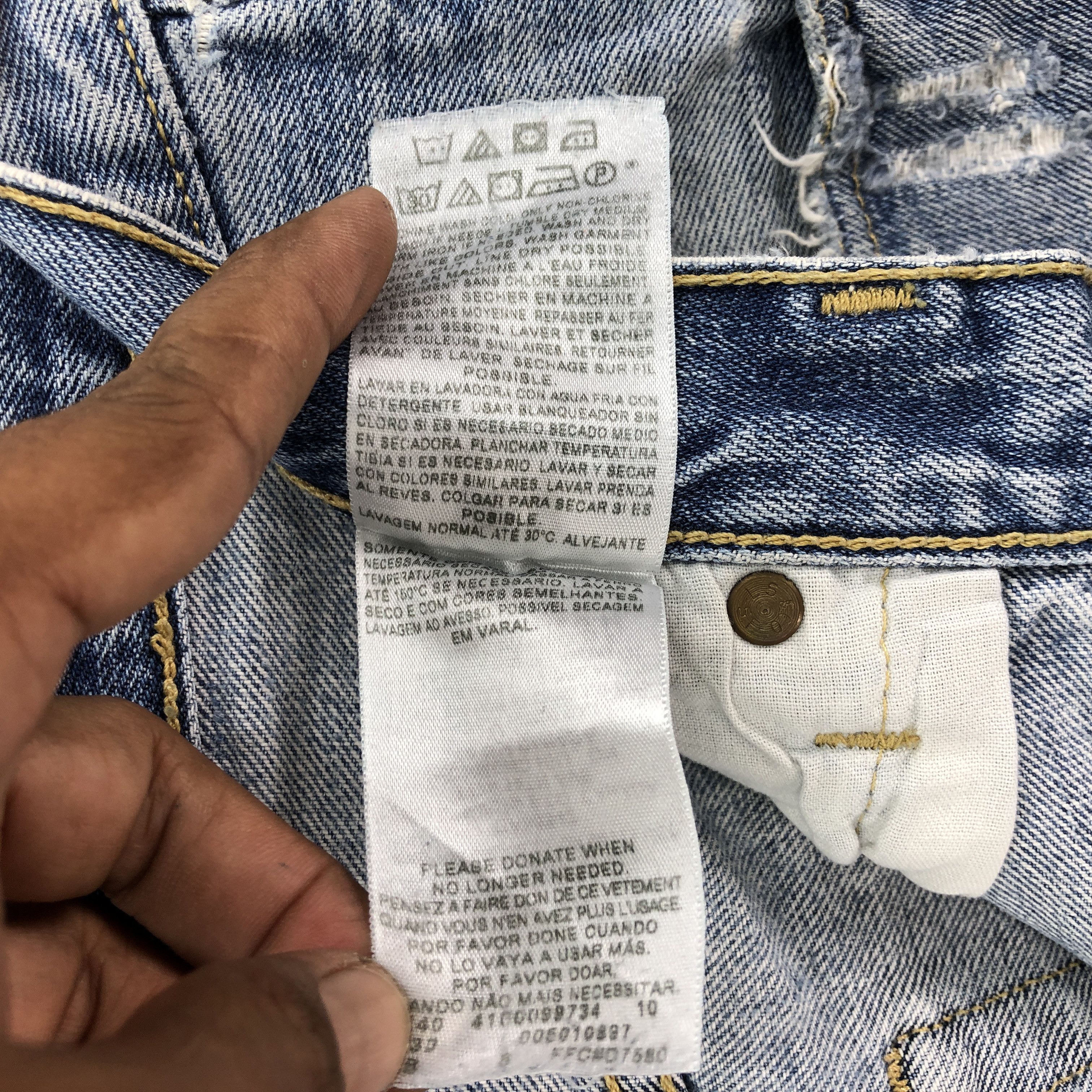 Levi's Vintage Levis 501 Jeans Distressed Faded Levis 501 Denim Size US 32 / EU 48 - 9 Thumbnail