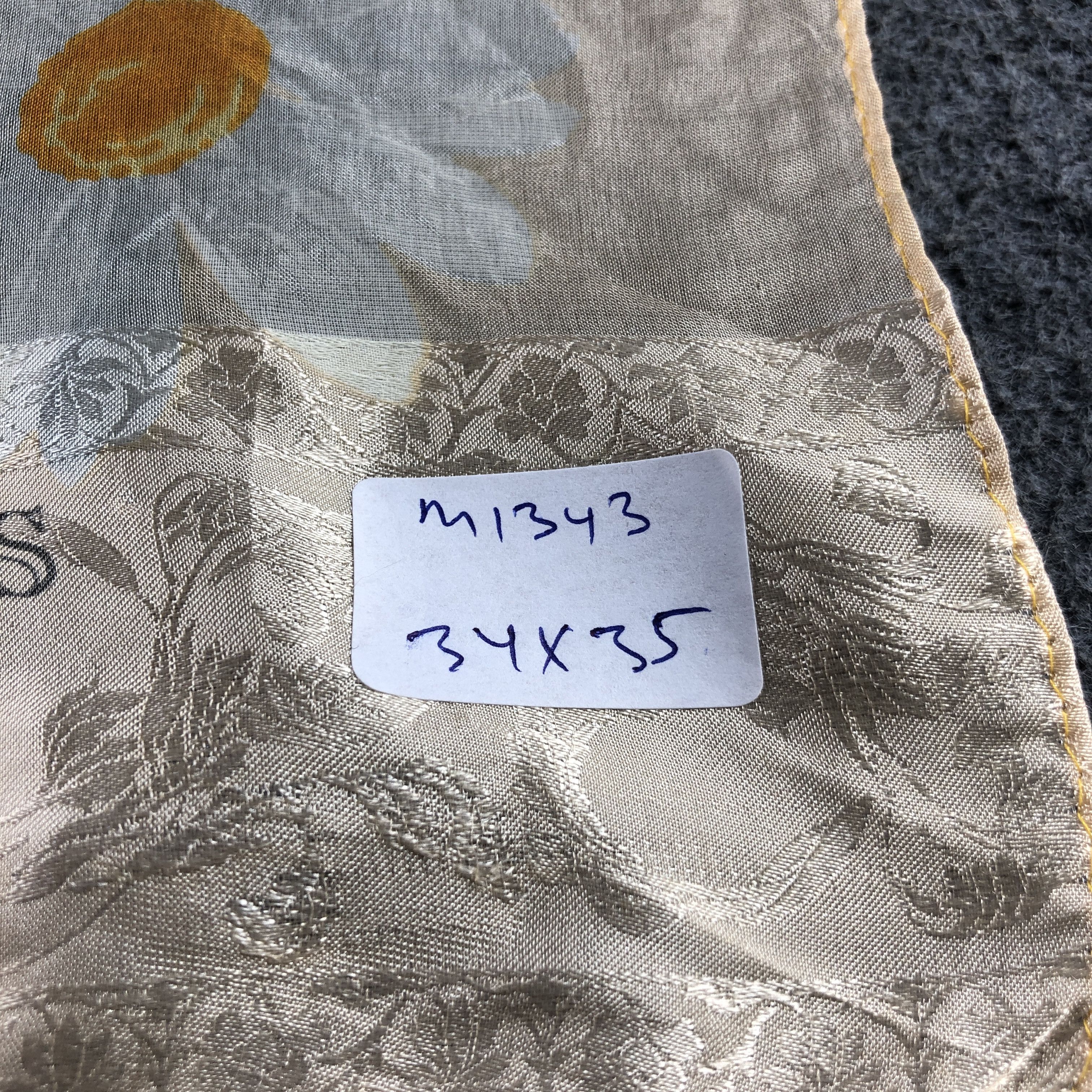 Hardy Amies Hardy Amies Floral Silk Scarf M1343 Size ONE SIZE - 6 Thumbnail
