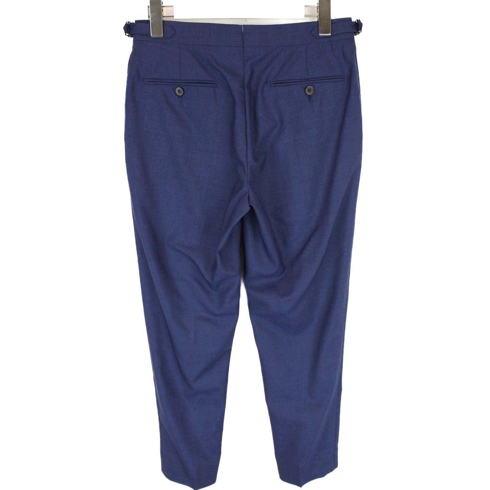 Suitsupply SUITSUPPLY Brescia Trousers Men's Suit Trousers UK 34 W29 Zip Fly Wool Tapered Blue Dress Pants Size US 34 / EU 50 - 2 Thumbnail