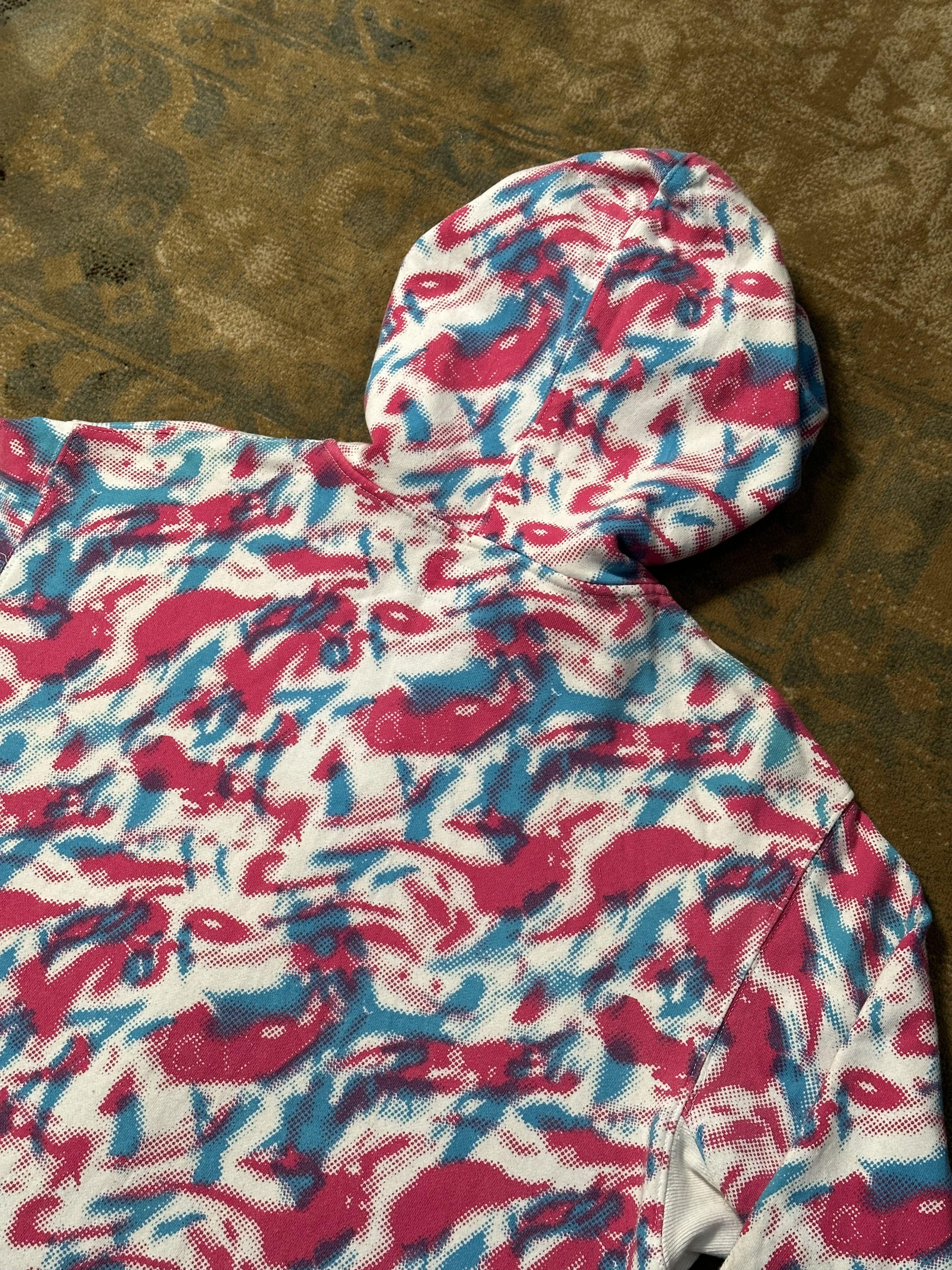 Stussy × Vintage 00s Stussy Psychedelic All Over Print Zip Hoddie y2k style Size US L / EU 52-54 / 3 - 6 Thumbnail