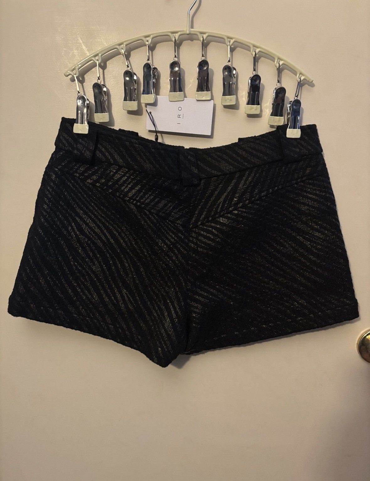 Iro NWT Iro Black Zebra-Print Shorts Size 30" / US 8 / IT 44 - 3 Thumbnail