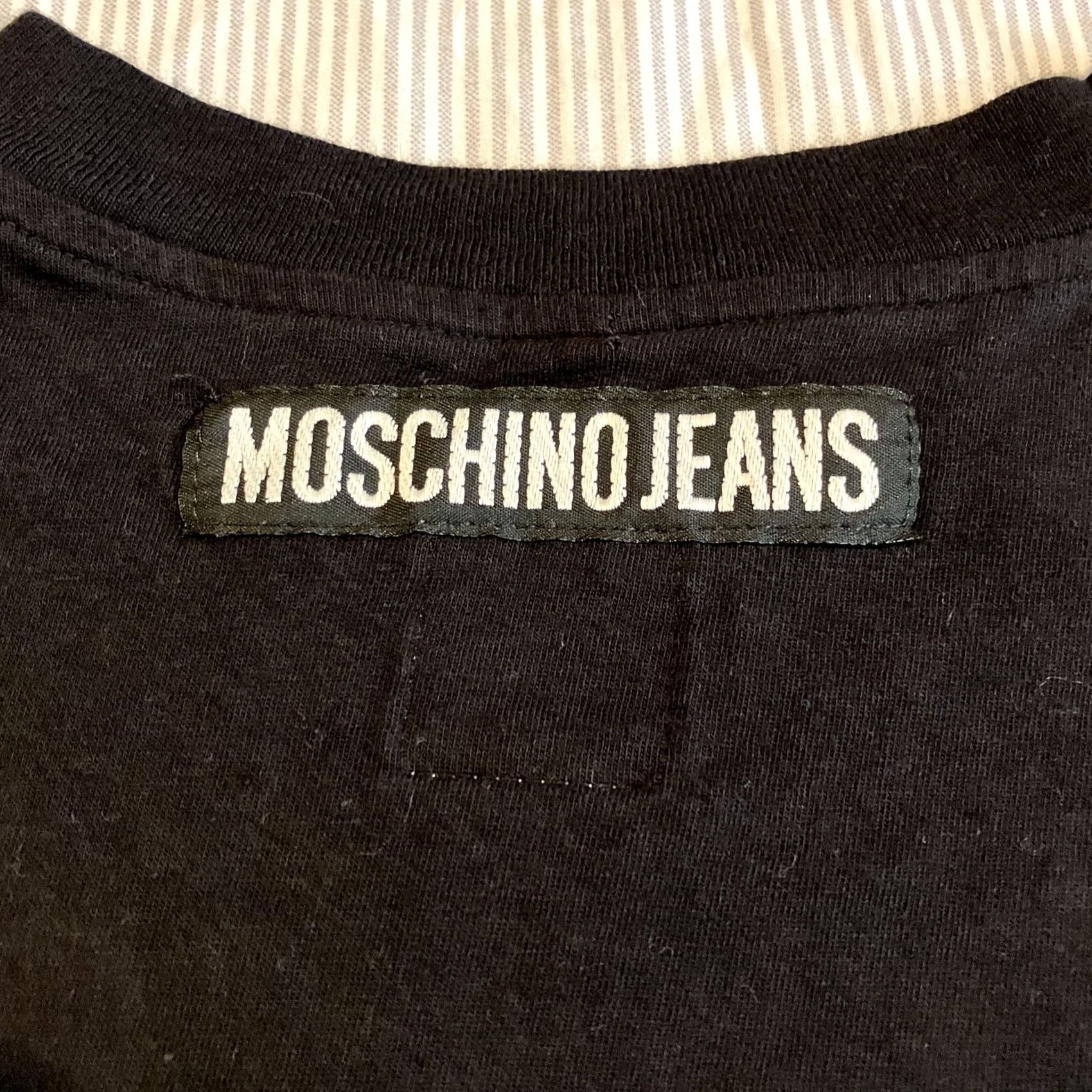 Moschino VINTAGE Moschino T-Shirt Black M 2 +2 = 3 Made In USA AWESOME 90s Designer Men Short Sleeve Graphic Print Size US M / EU 48-50 / 2 - 5 Thumbnail