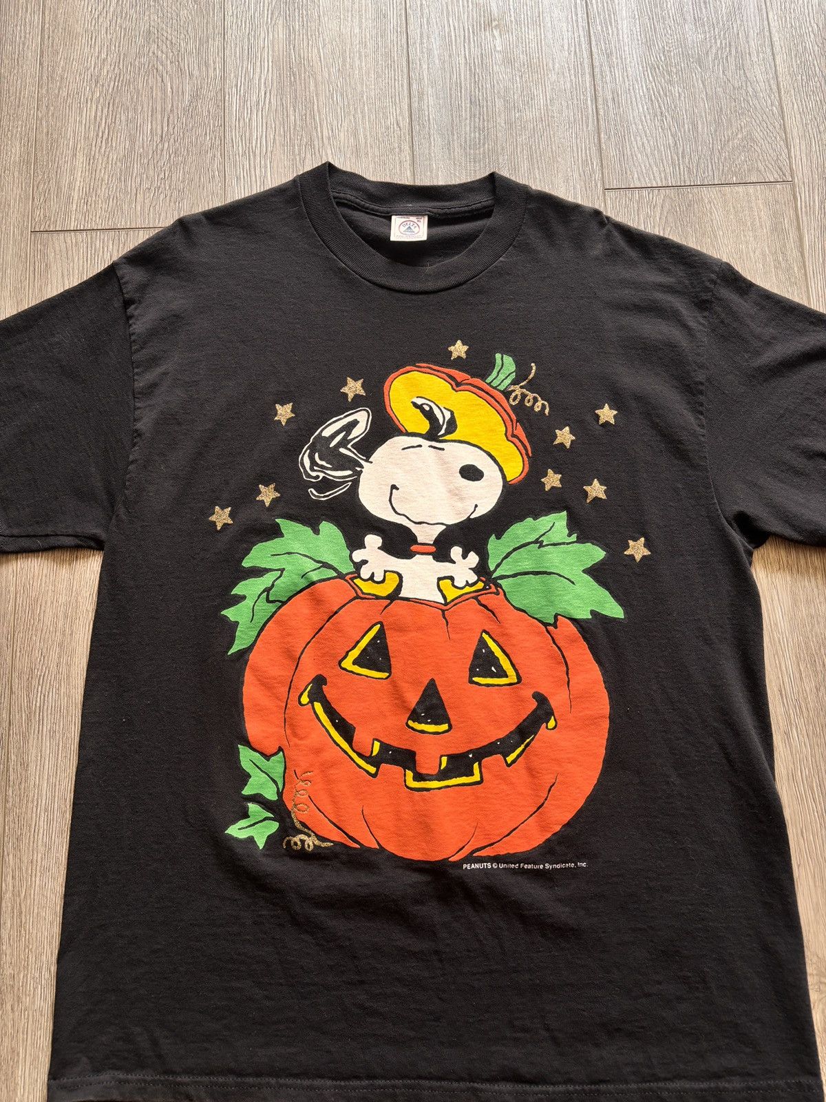 Peanuts Vintage Peanuts Snoopy Jack-o-Lantern Halloween T-Shirt Size US XL / EU 56 / 4 - 2 Thumbnail