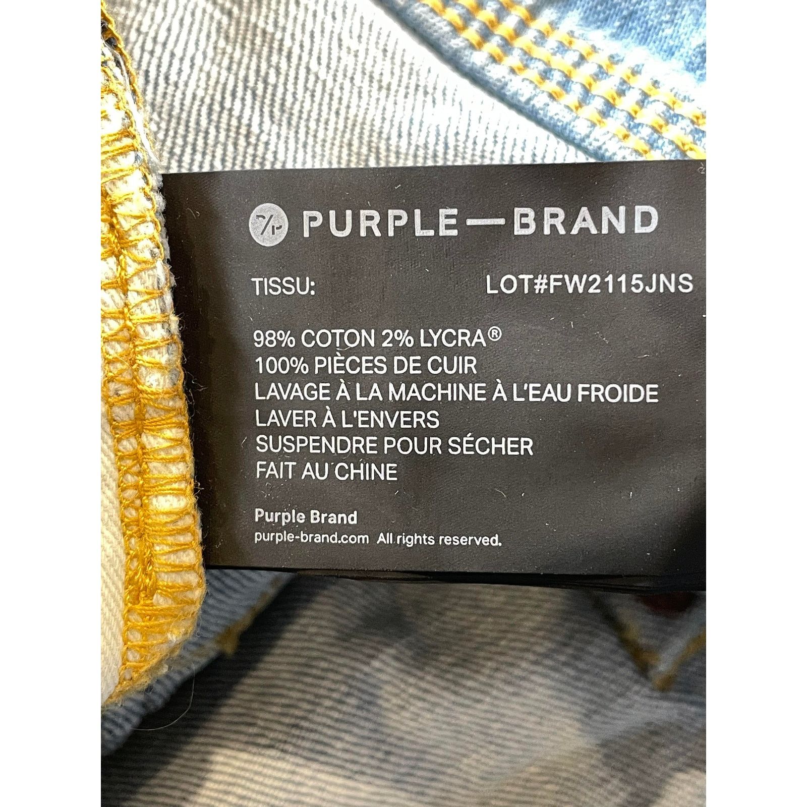Purple Brand Purple Brand Light Wash Knee Rip Jeans Size US 36 / EU 52 - 4 Thumbnail