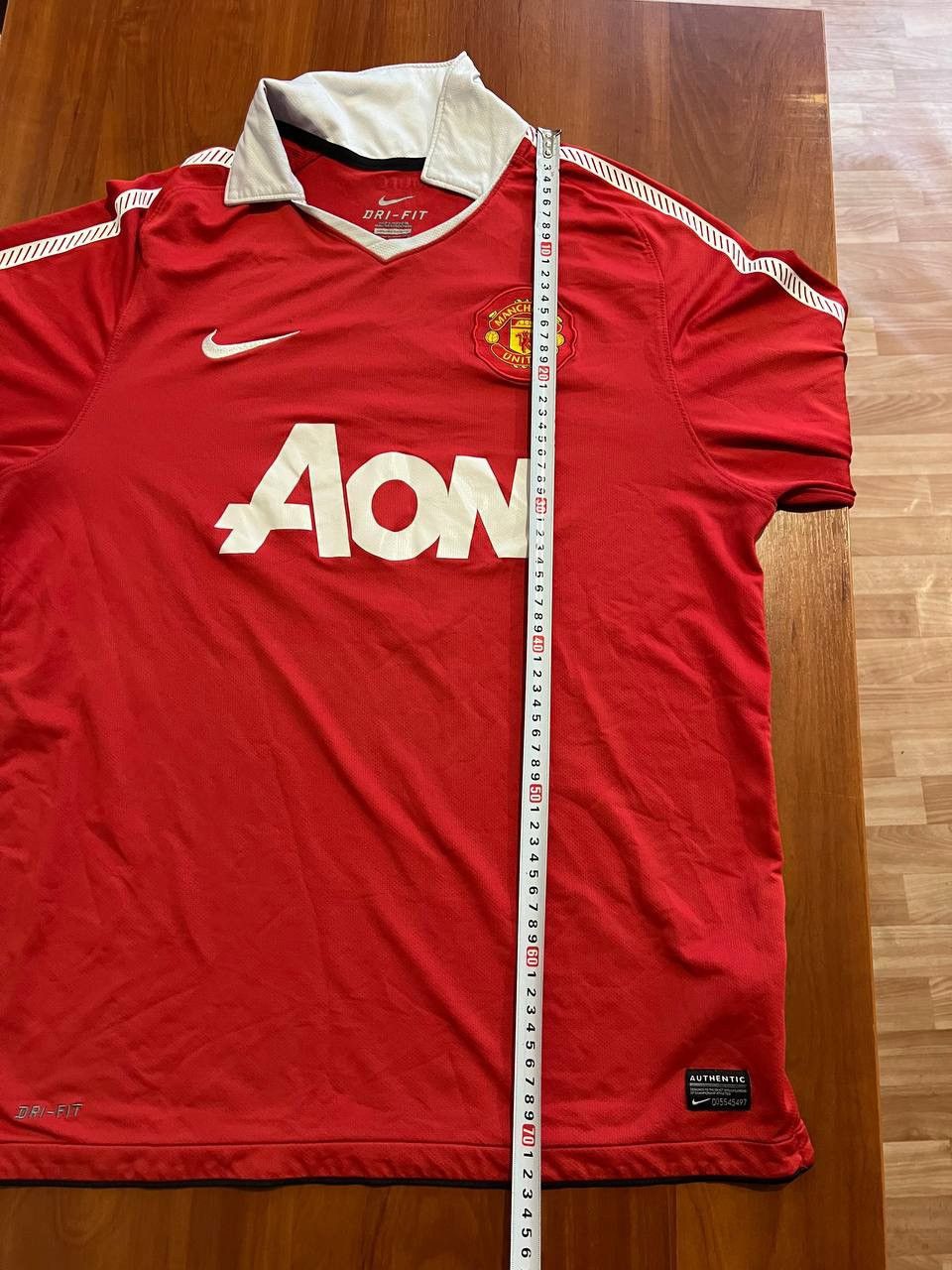 Nike 2010/11 MANCHESTER UNITED #7 HOME SOCCER JERSEY SHIRT NIKE L Size US L / EU 52-54 / 3 - 20 Thumbnail