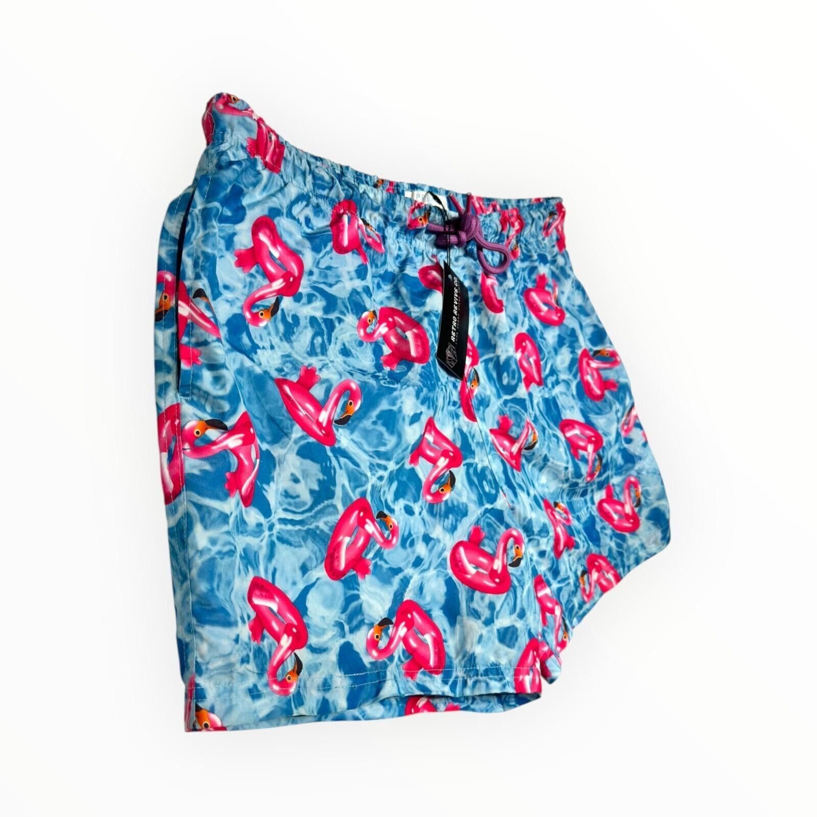 Primark Primark Swim Shorts Men's UK Size XL Blue Flamingo Float Size US 36 / EU 52 - 4 Thumbnail