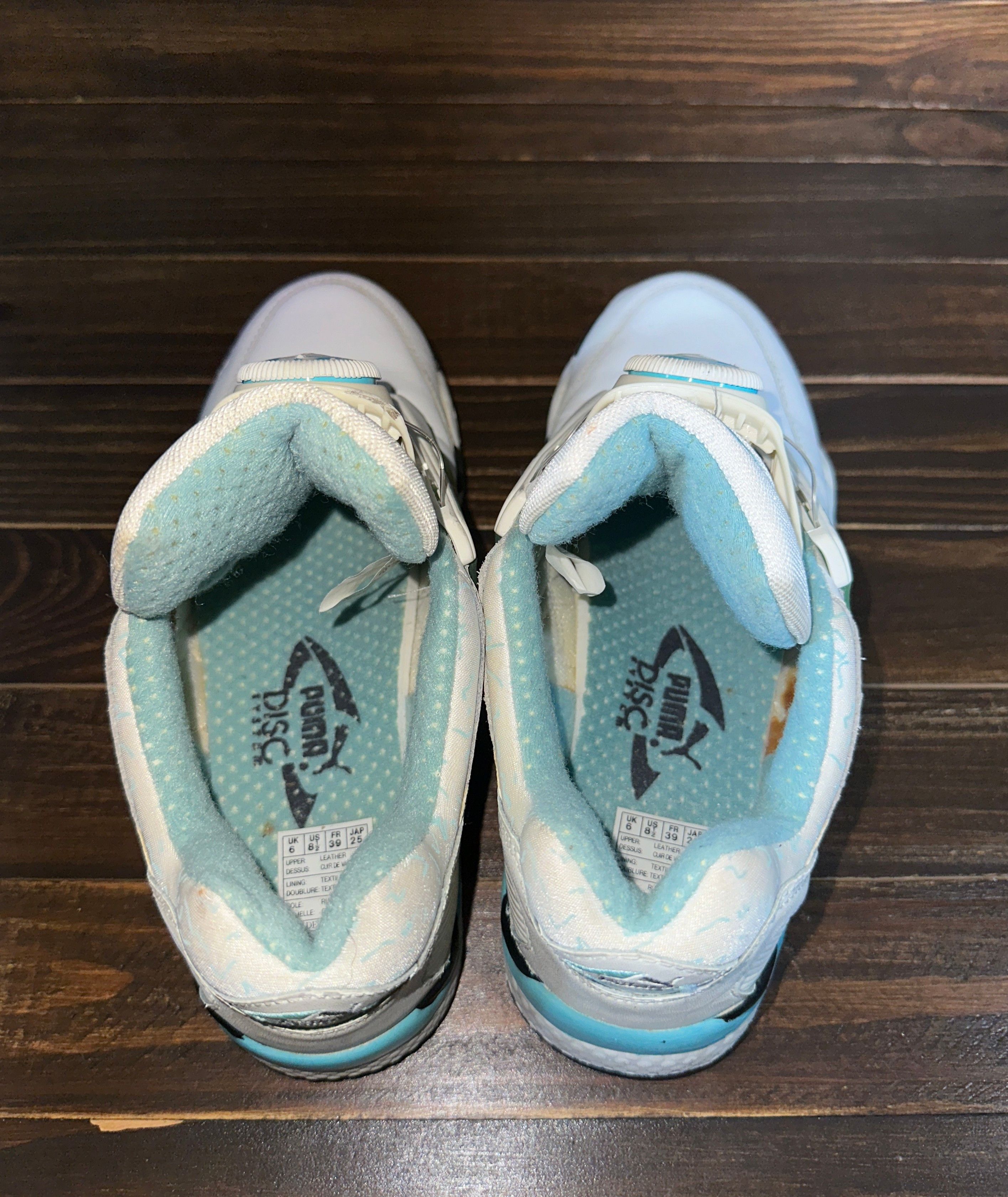 Puma × Vintage Vintage Puma Disc System 1993 Women's White Leather Sneakers Size US 8.5 / IT 38.5 - 10 Thumbnail
