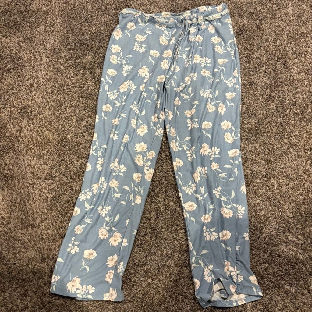 Jessica Simpson Jessica Simpson Sky Blue Floral Pants Size 36" / US 14 / IT 50 - 1 Thumbnail