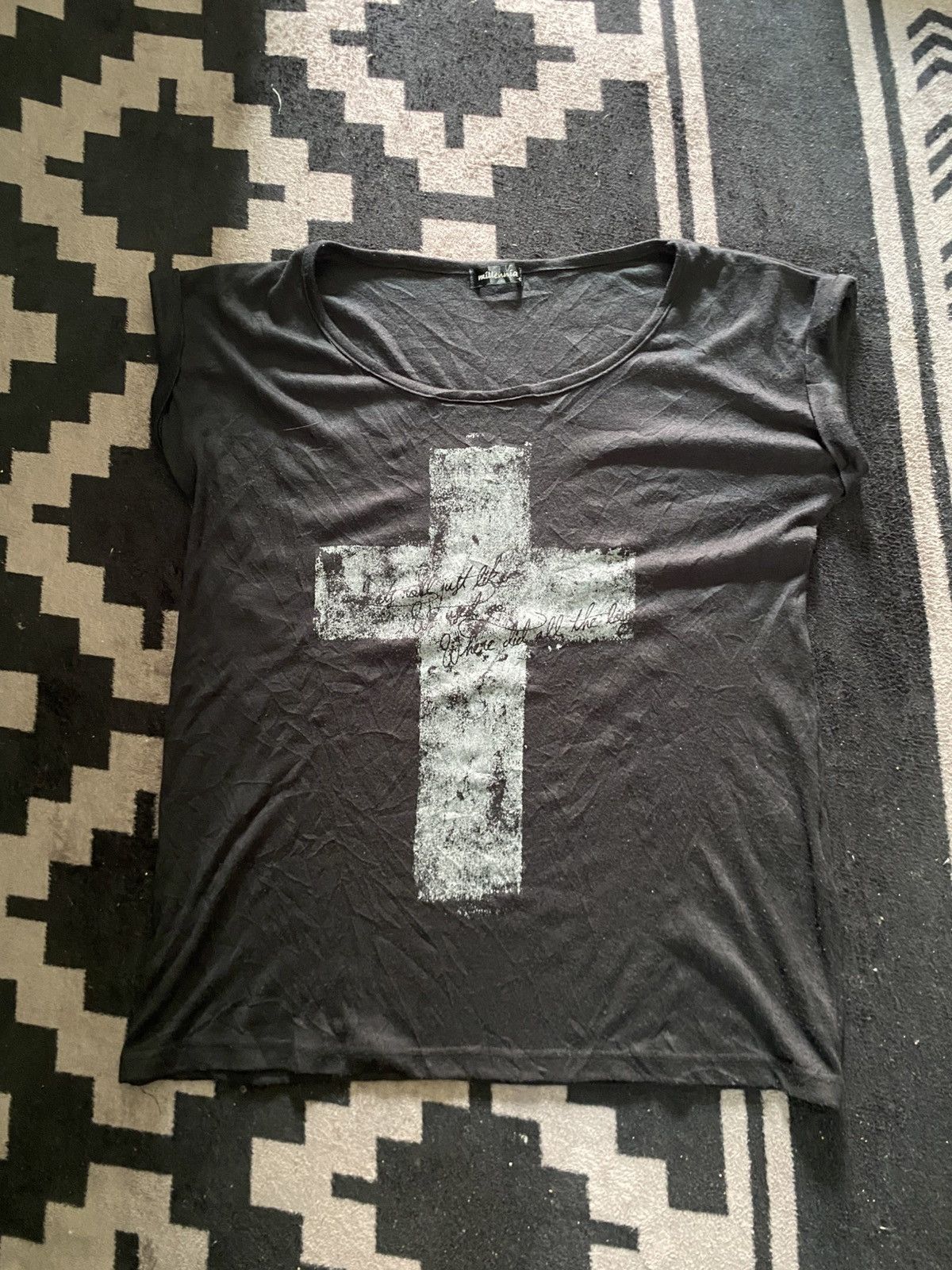 Vintage millenia cross vkei goth tshirt