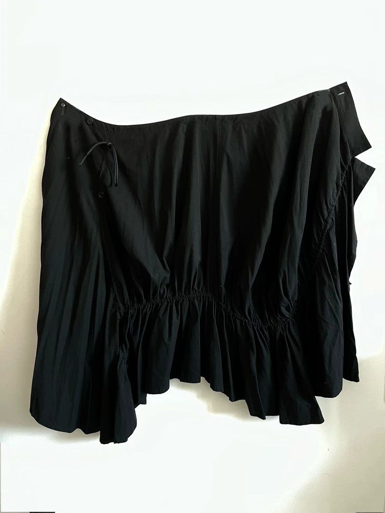 Yohji Yamamoto Yohji Yamamoto size 1 08ss black drawstring half skirt fis Size 25" / US 0 / IT 36 - 5 Thumbnail