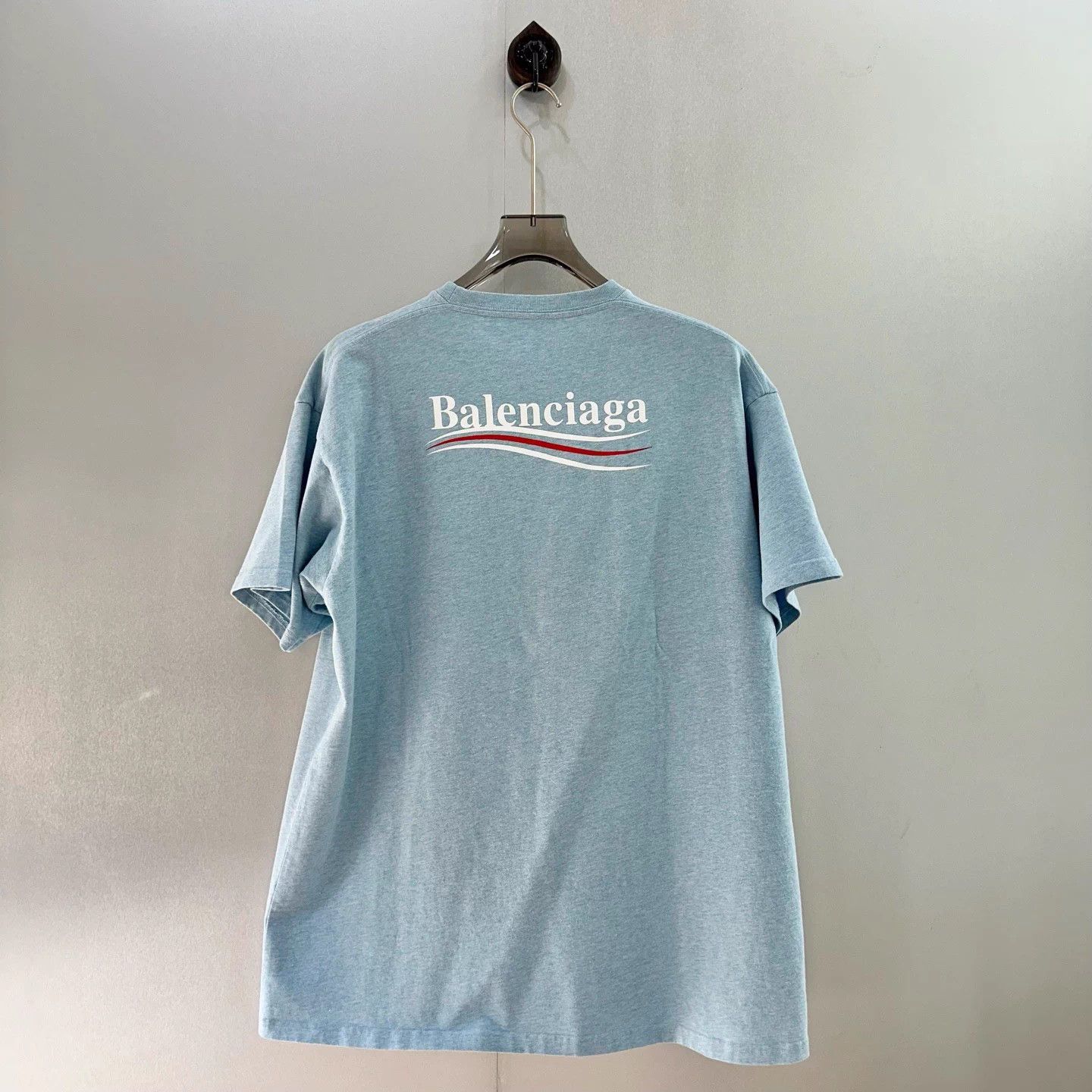 Balenciaga Balenciaga Hazy Blue Coke T-shirt M Size US M / EU 48-50 / 2 - 3 Thumbnail
