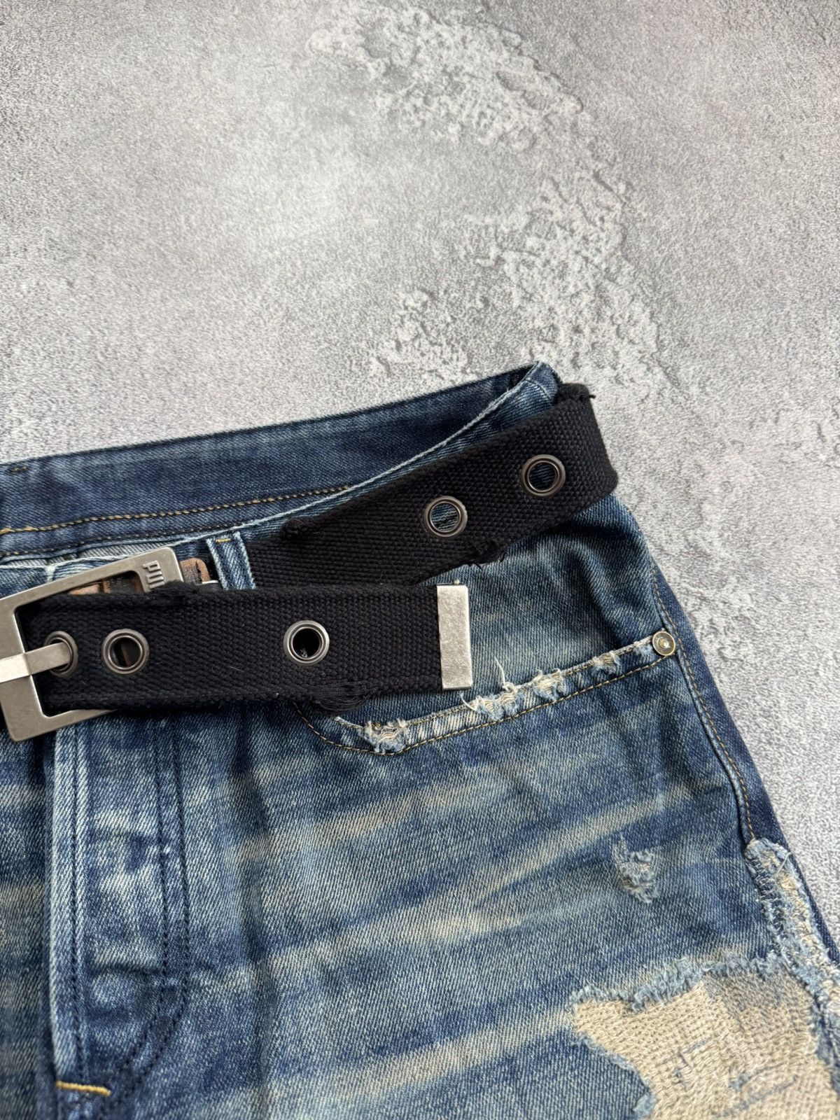 Puma Puma Retro Distressed style Y2K Avantgarde belt L.G.B. Size ONE SIZE - 3 Thumbnail