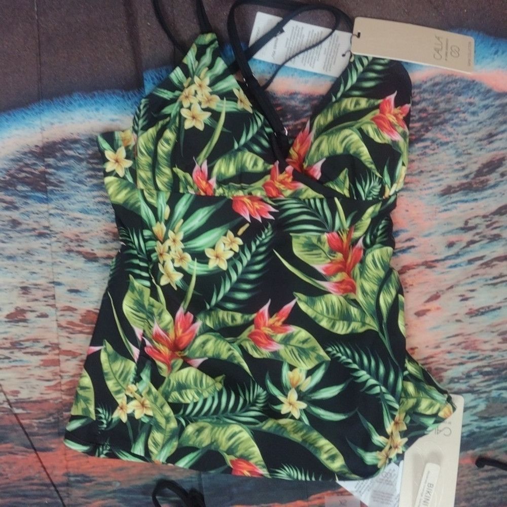 Other Calia island palms tankini top and bottoms set size X-small Size ONE SIZE - 3 Thumbnail