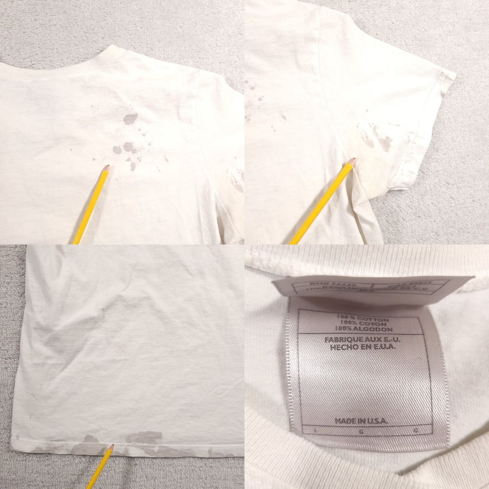 Nike Nike V-Neck Shirt L White USA Made Graphic Spell-Out Vtg 90s Grunge Streetwear Mens Size US L / EU 52-54 / 3 - 10 Thumbnail