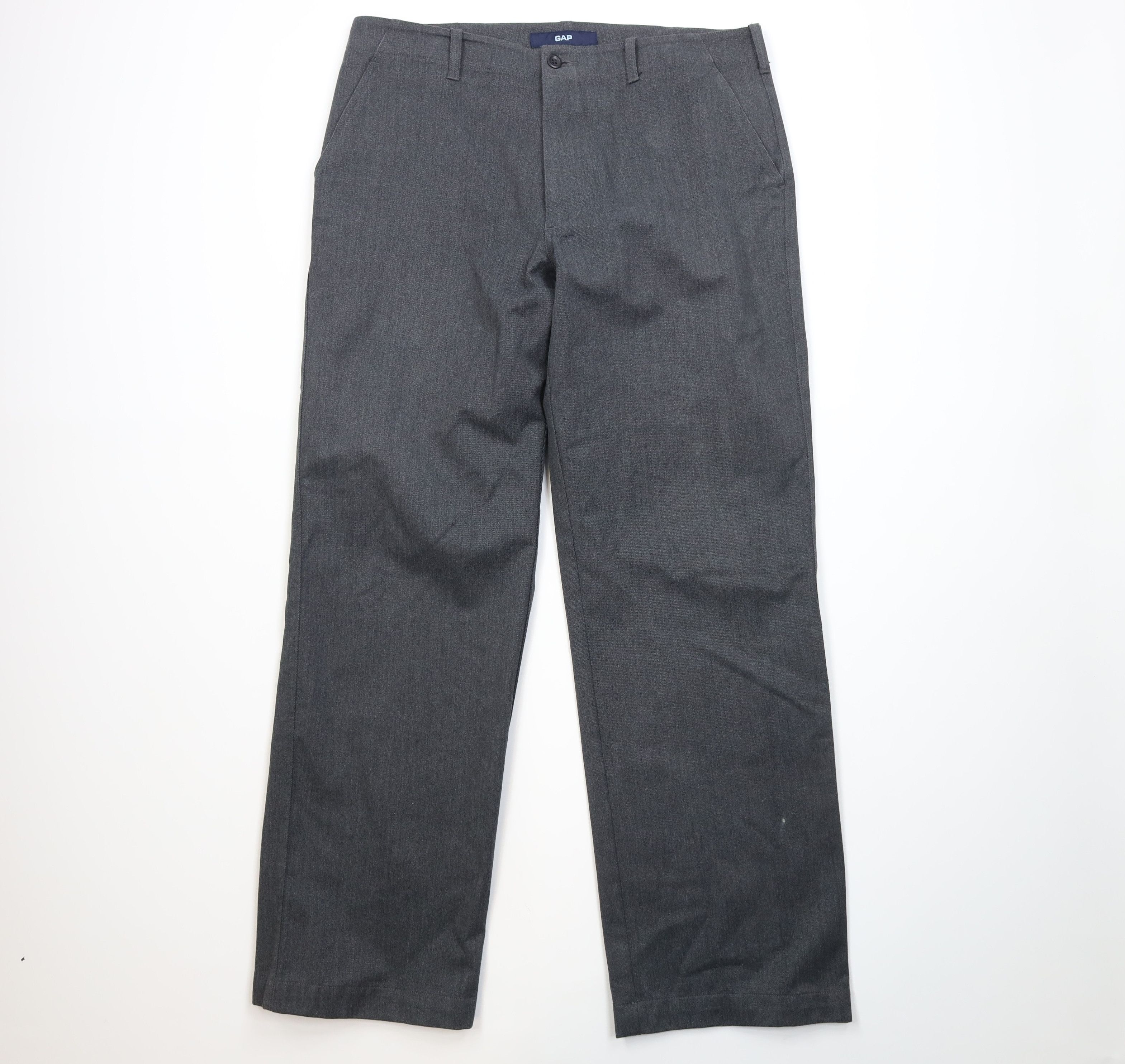 Gap Vintage Y2K 2002 Gap Loose Fit Wide Leg Twill Pants Gray Size US 36 / EU 52 - 1 Thumbnail