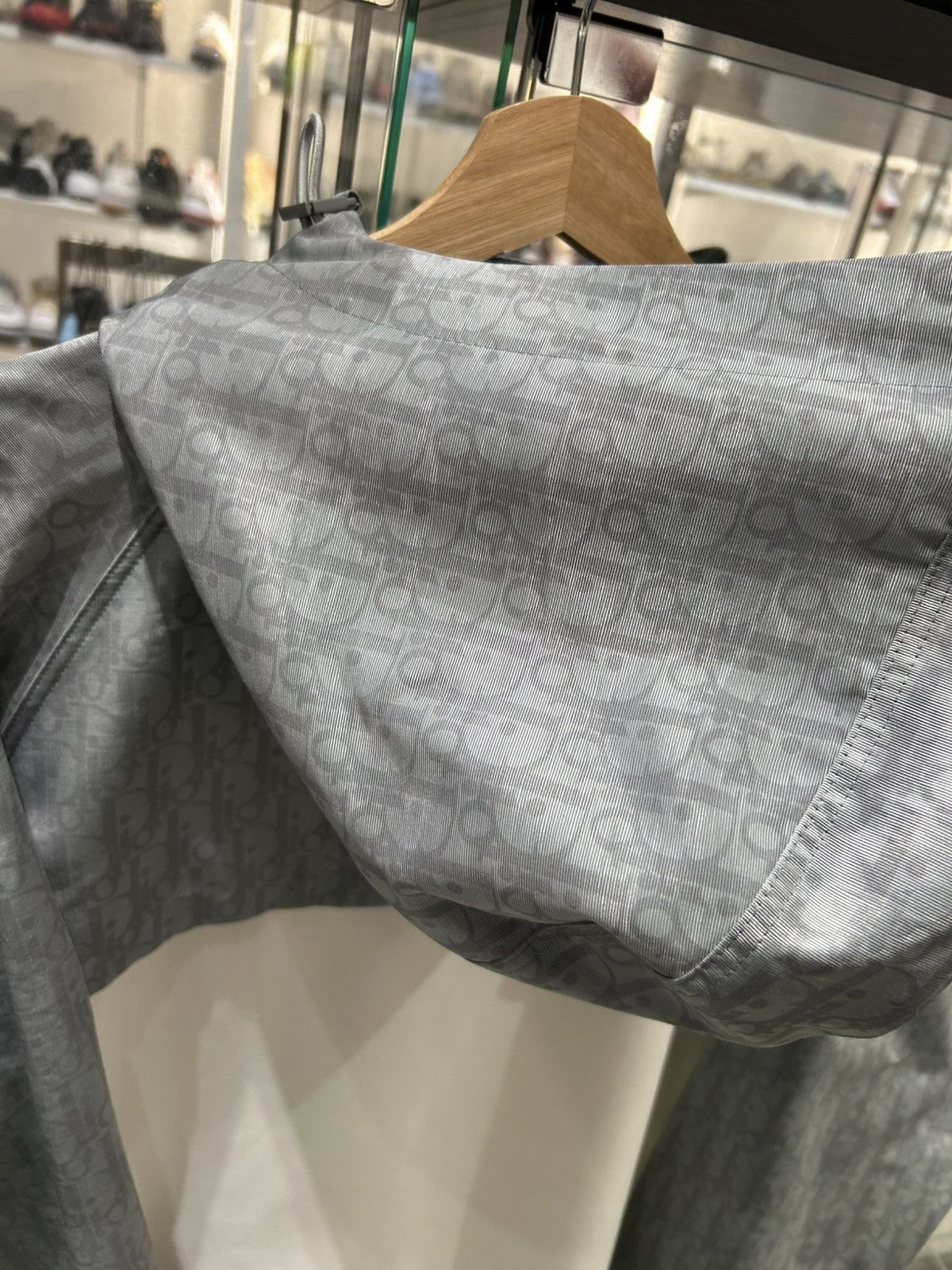 Dior Dior Homme Grey and White Oblique Hooded Anorak Jacket Size US XXL / EU 58 / 5 - 4 Thumbnail