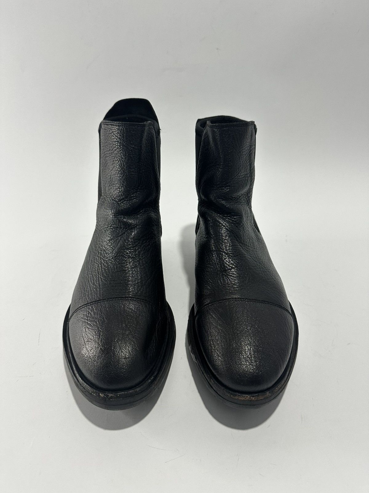 Adidas × Yohji Yamamoto ADIDAS X YOHJI YAMAMOTO BLACK LEATHER CHELSEA BOOTS Size US 9.5 / EU 42-43 - 2 Thumbnail