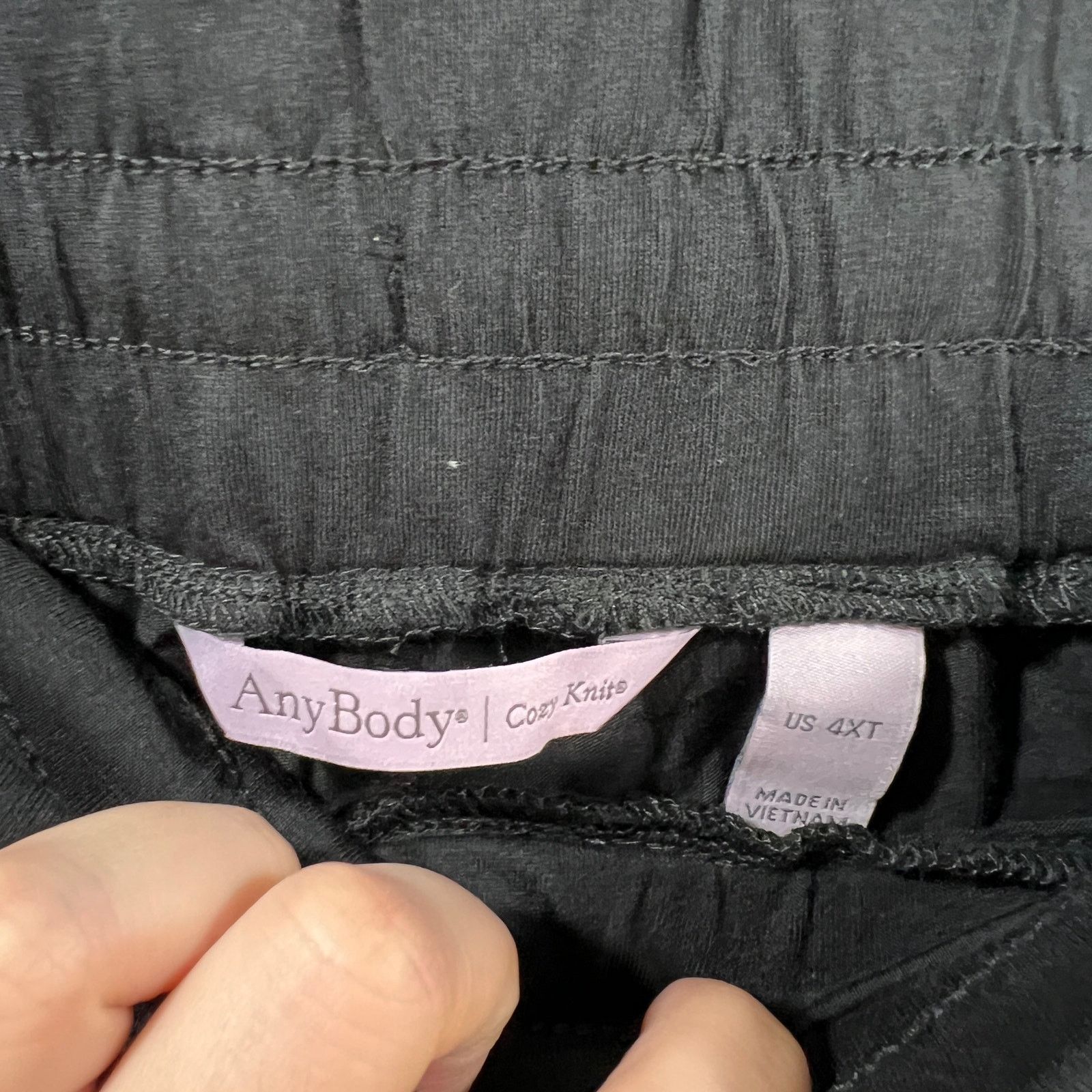 Other AnyBody Tall Cozy Knit Luxe Jogger Pant Black, Tall 4X Size 38" / US 16 / IT 52 - 3 Thumbnail