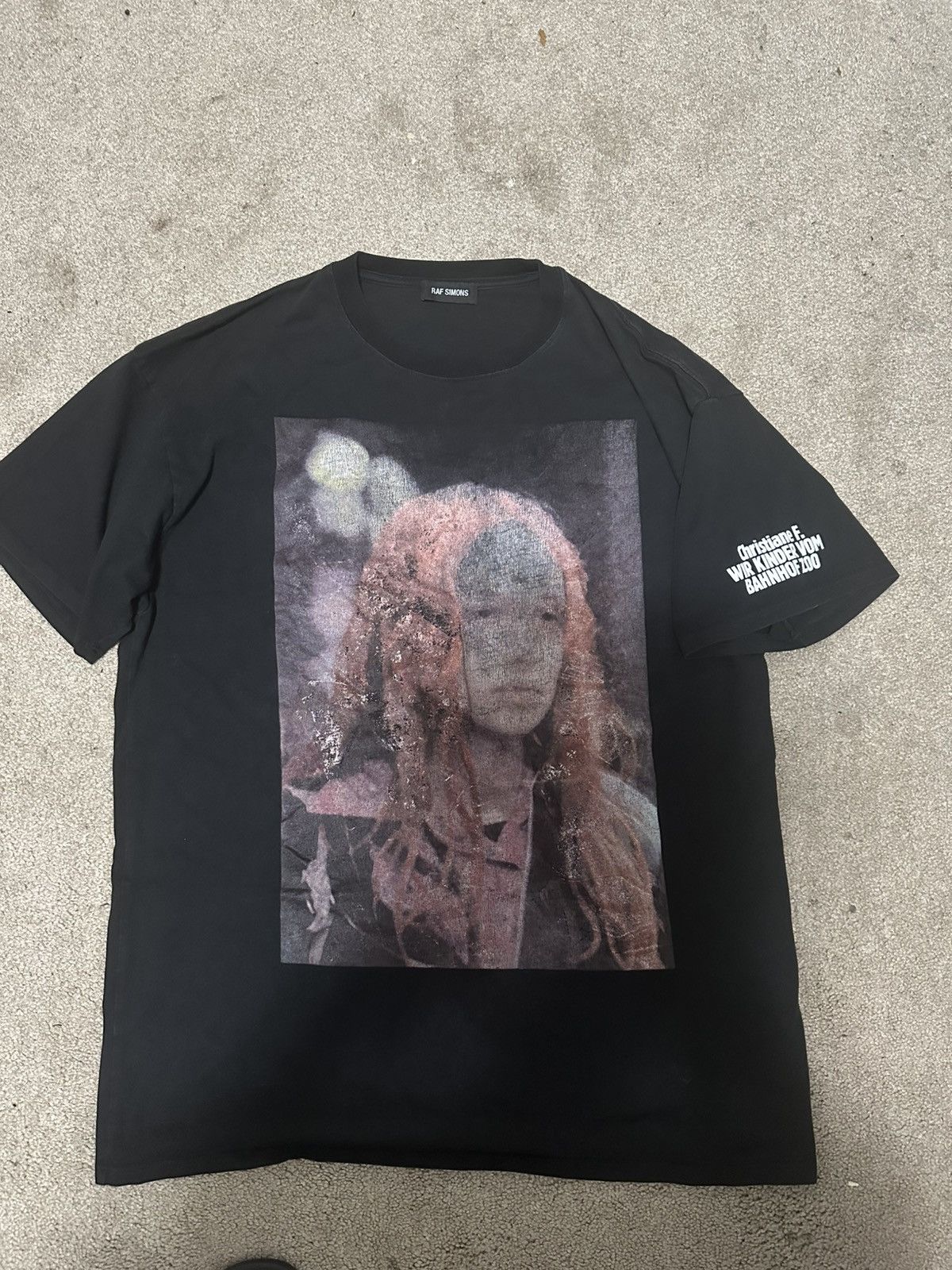 Raf Simons Raf simons Christiane F tee | Grailed