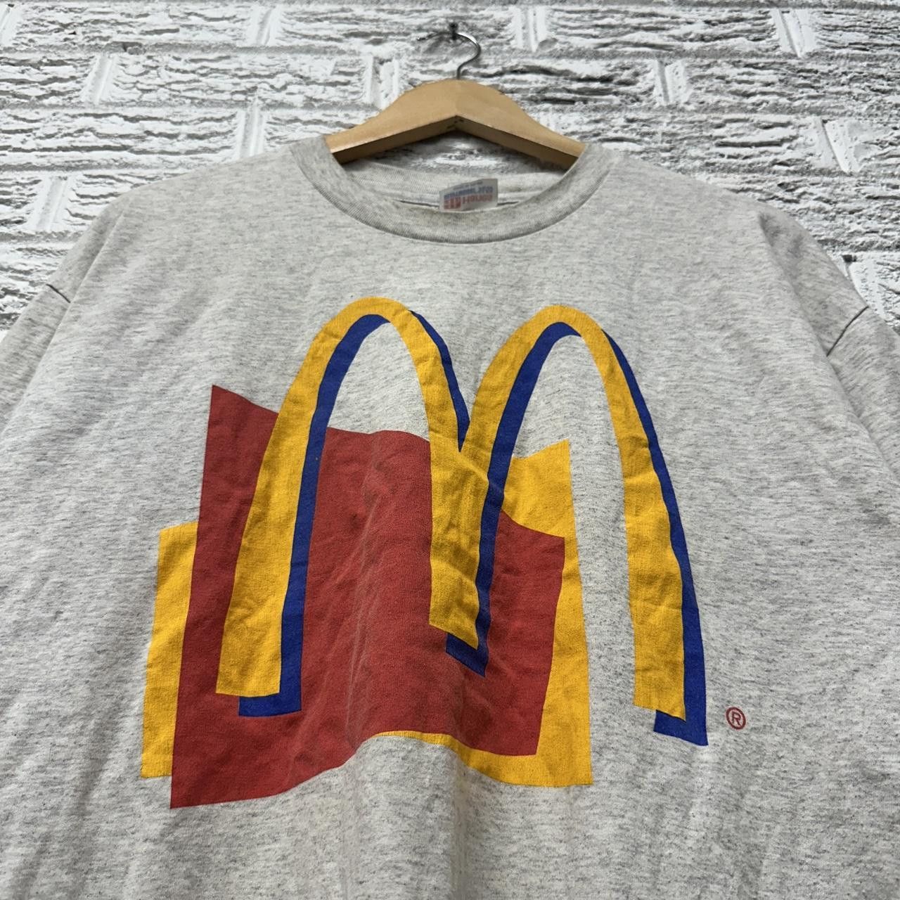 Vintage Vintage Single Stitch 90s McDonalds Shirt XL Grey / Cream Size US XL / EU 56 / 4 - 1 Thumbnail