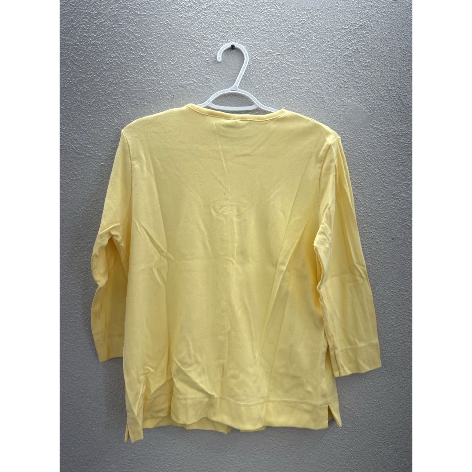 Vintage Appleseeds Womens Cardigan Size Medium Cotton Long Sleeve Button Up Yellow Size M / US 6-8 / IT 42-44 - 6 Thumbnail