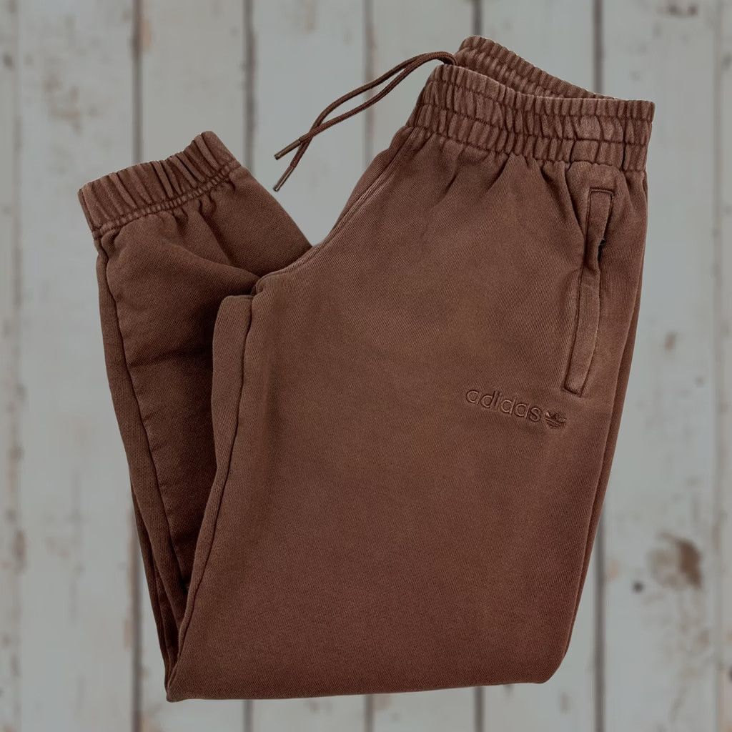 Adidas Adidas Pants Men Medium Brown Trefoil Area 33 Sweatpants Pockets M Regular Cotton Fleece Sweatpants Casual Sports Pockets Mens Size US 31 - 1 Thumbnail