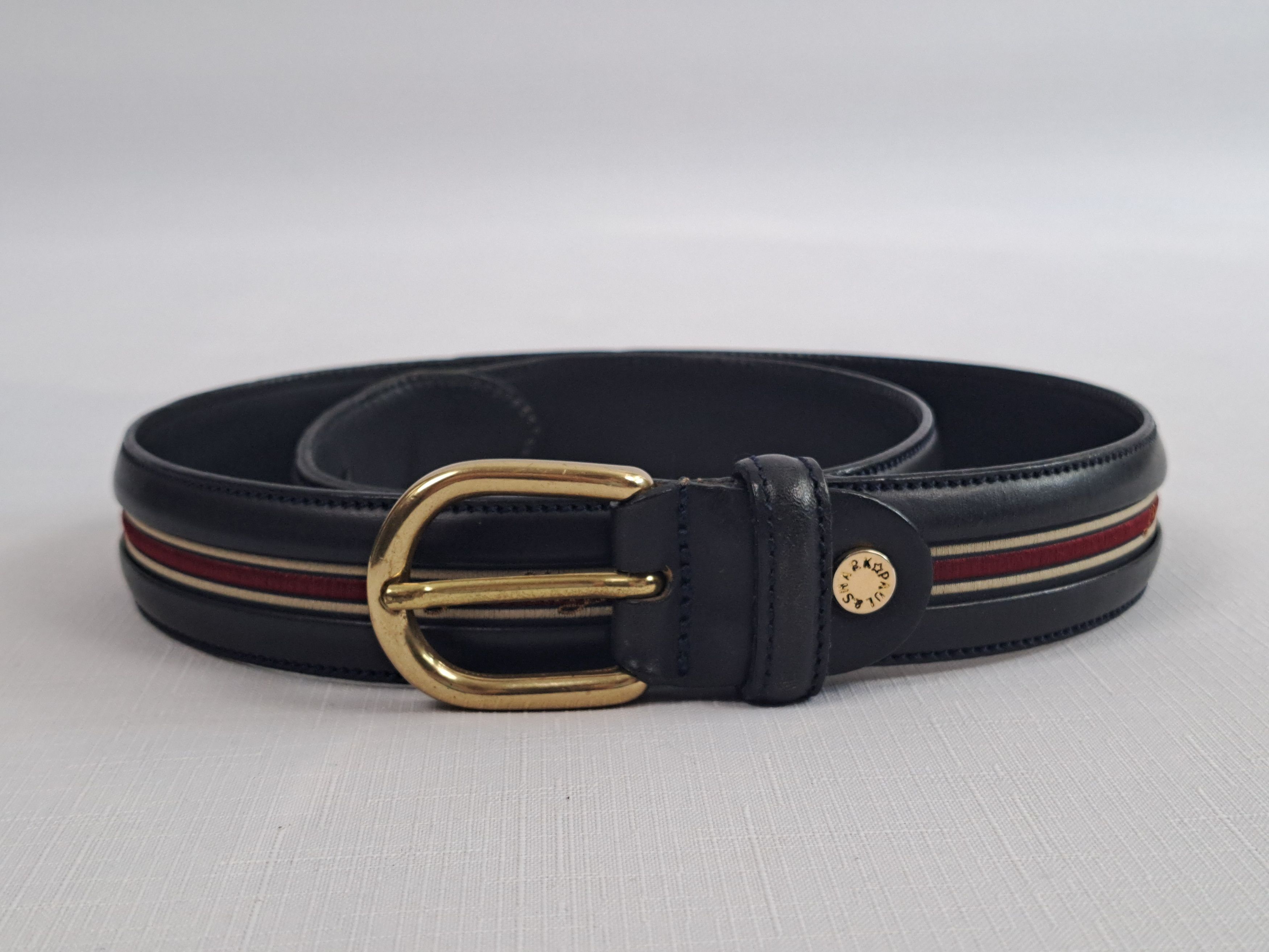 Paul & Shark × Vintage Paul & Shark Yachting vintage leather belt. Size ONE SIZE - 4 Thumbnail