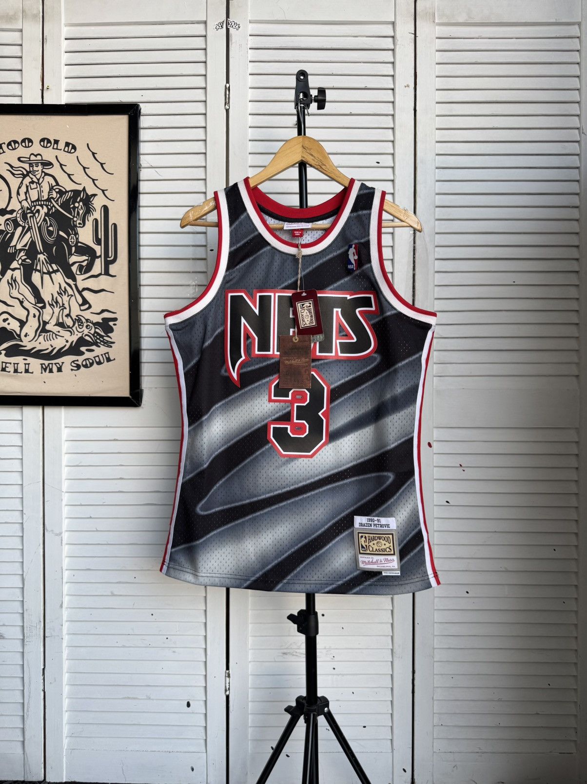 Mitchell & Ness Mitchell & Ness 3 Drazen Petrovic New Jersey Nets Reload 3.0 Size US M / EU 48-50 / 2 - 3 Thumbnail