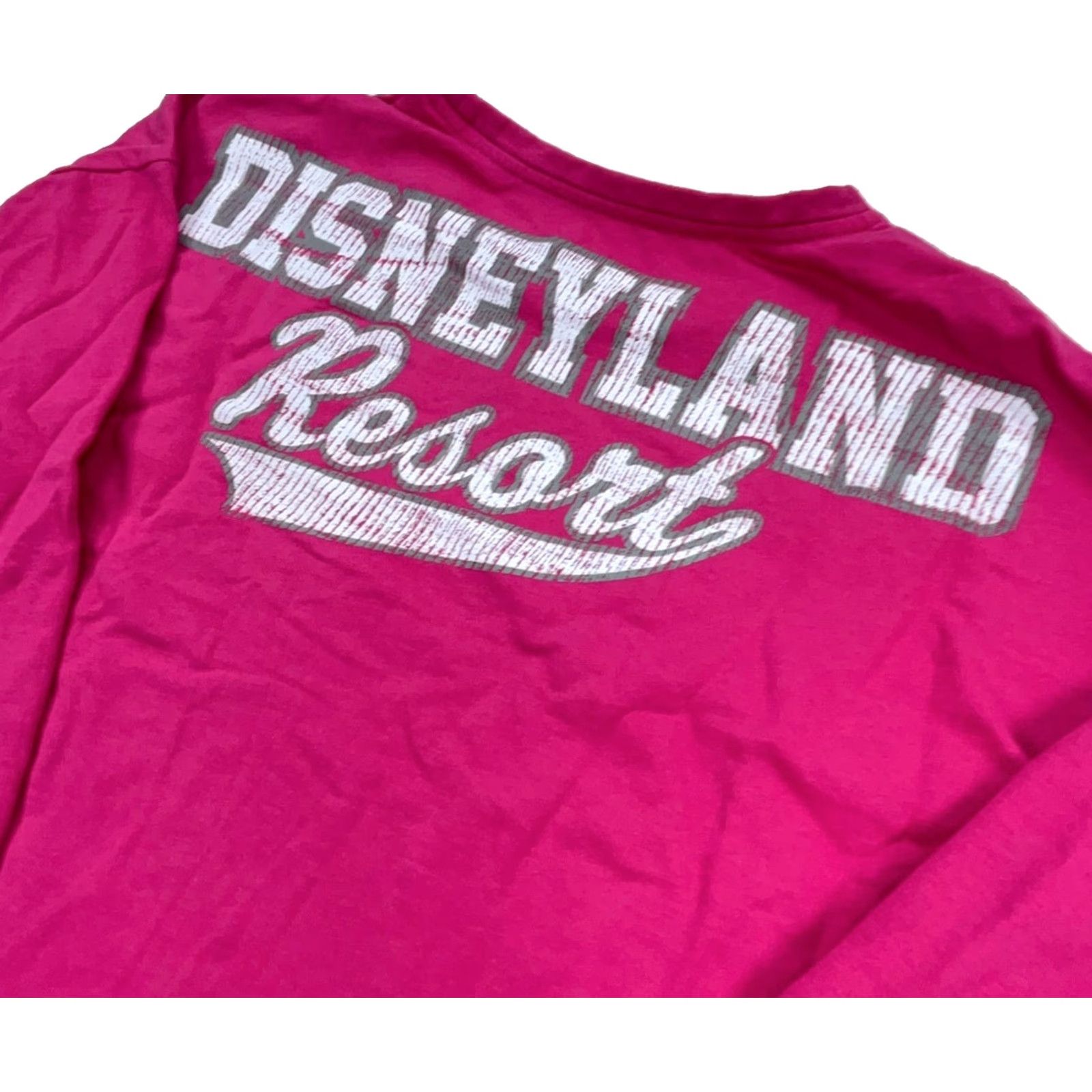 Pinko Disney Parks Authentic Sweatshirt Women M Pink Gray Crew Neck Logo Graphic Print All Seasons Size M / US 6-8 / IT 42-44 - 3 Thumbnail