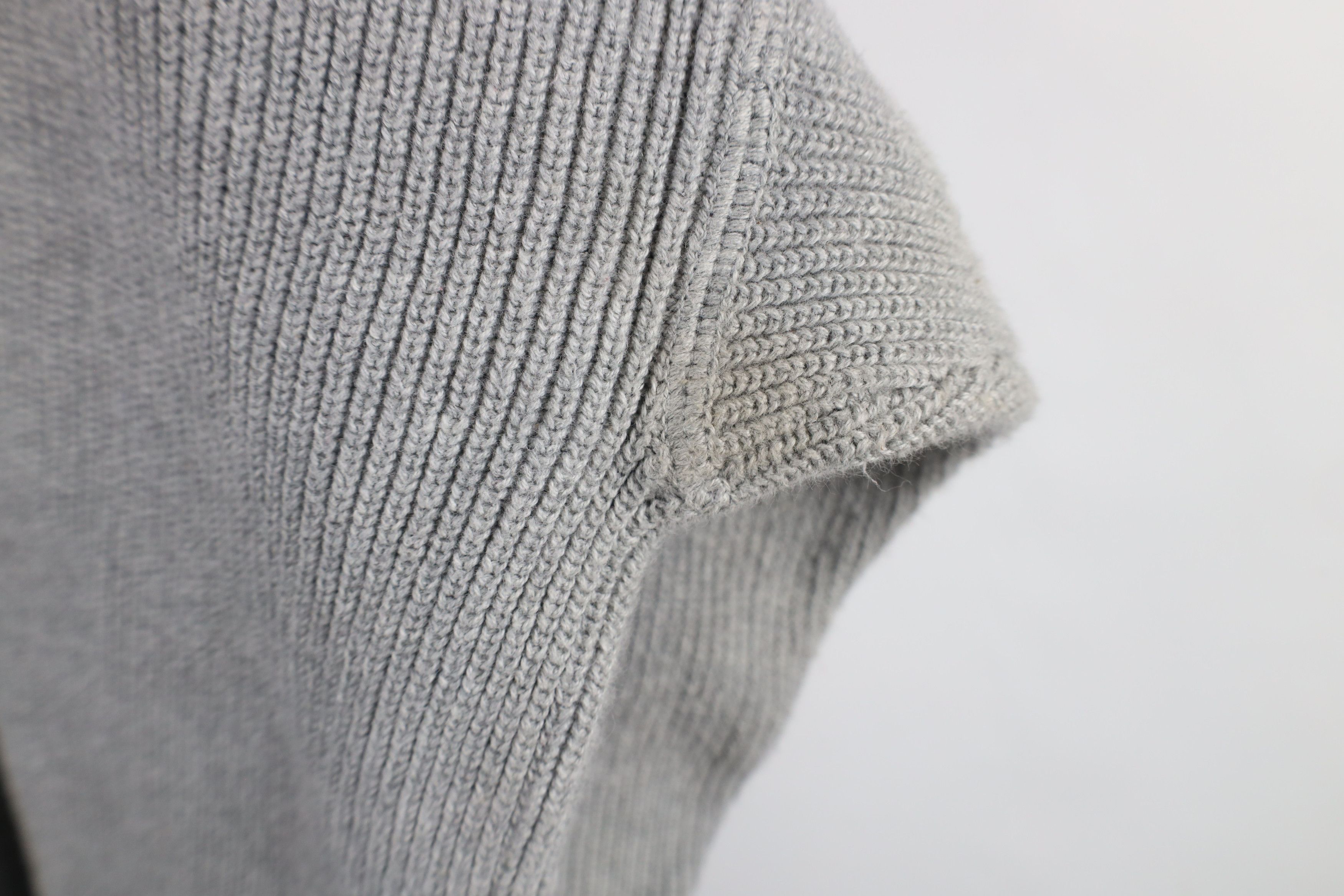 Eddie Bauer × Vintage Vintage 90s Eddie Bauer Heavyweight Ribbed Knit Sweater Gray Size US XXL / EU 58 / 5 - 9 Thumbnail