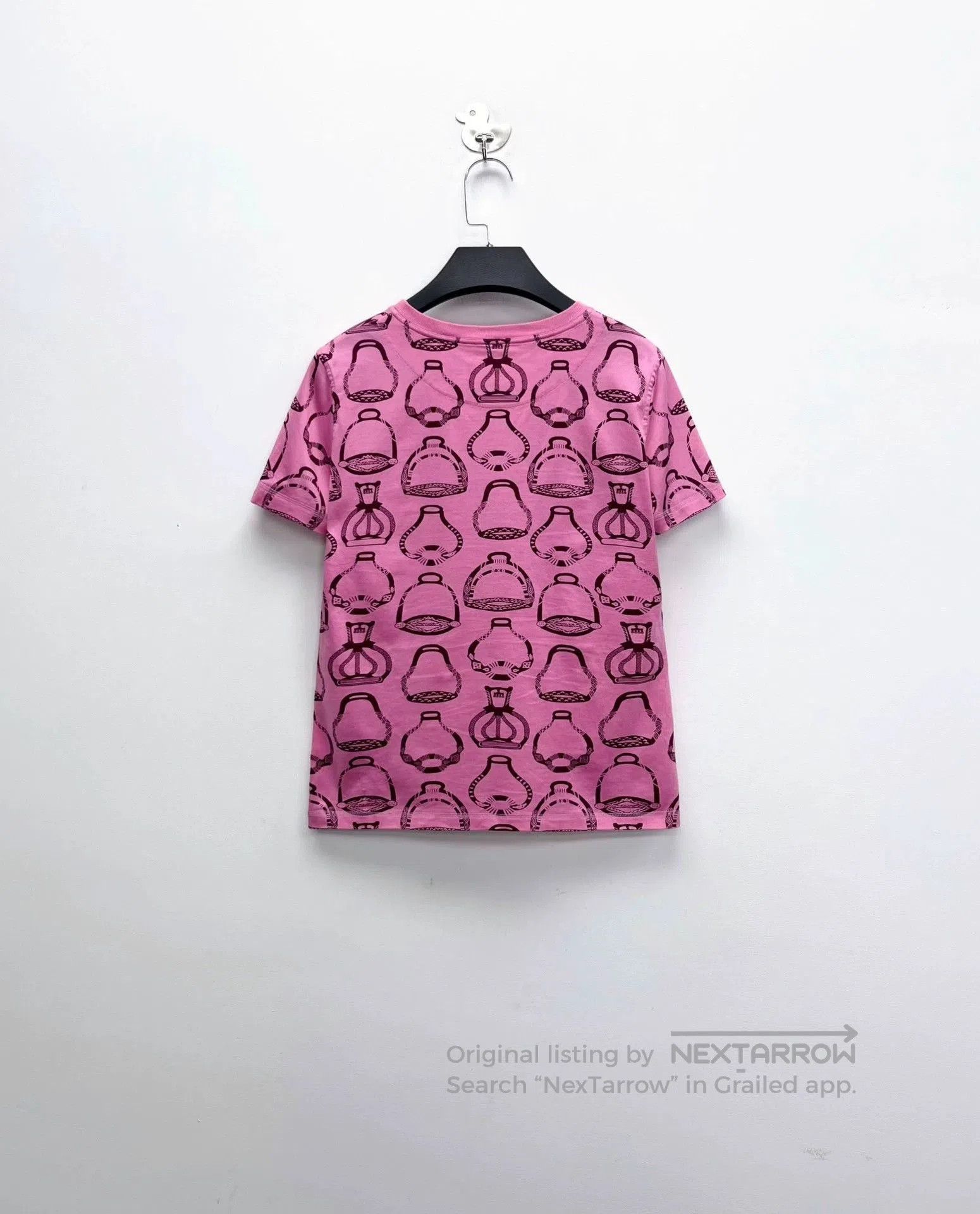 Hermes Hermes SS23 Pink Vase Print T-shirt. Size US XS / EU 42 / 0 - 2 Thumbnail
