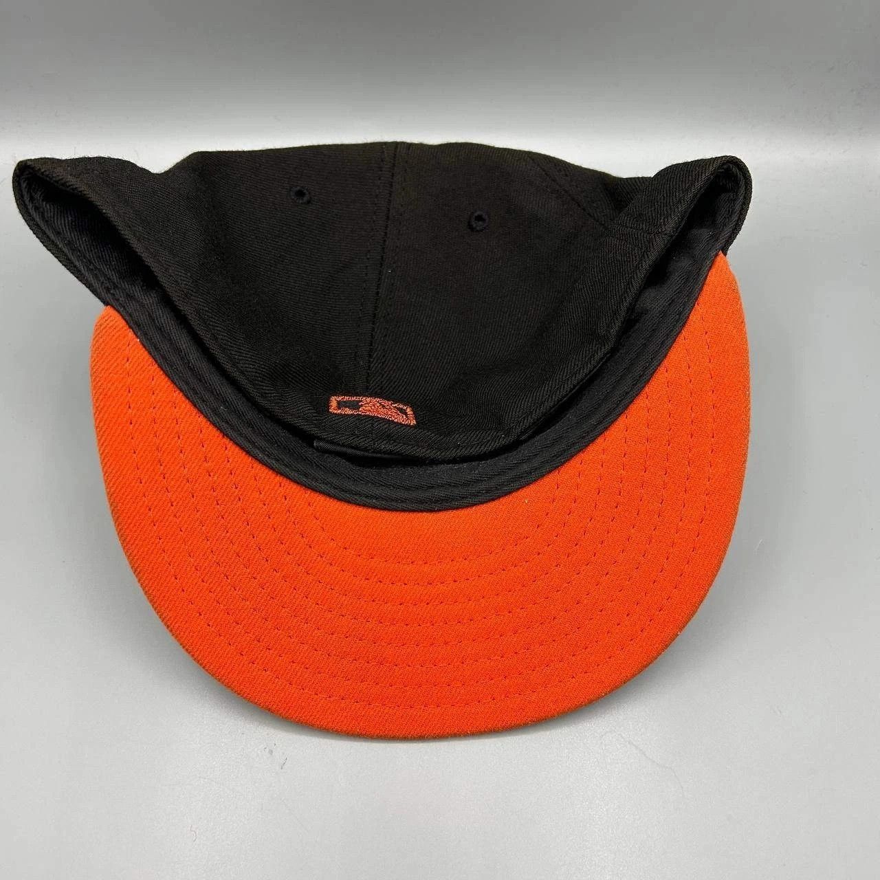 New Era Atlanta Braves Hat Men 8 Black Embroidered Fitted Cap Wool Size ONE SIZE - 3 Thumbnail