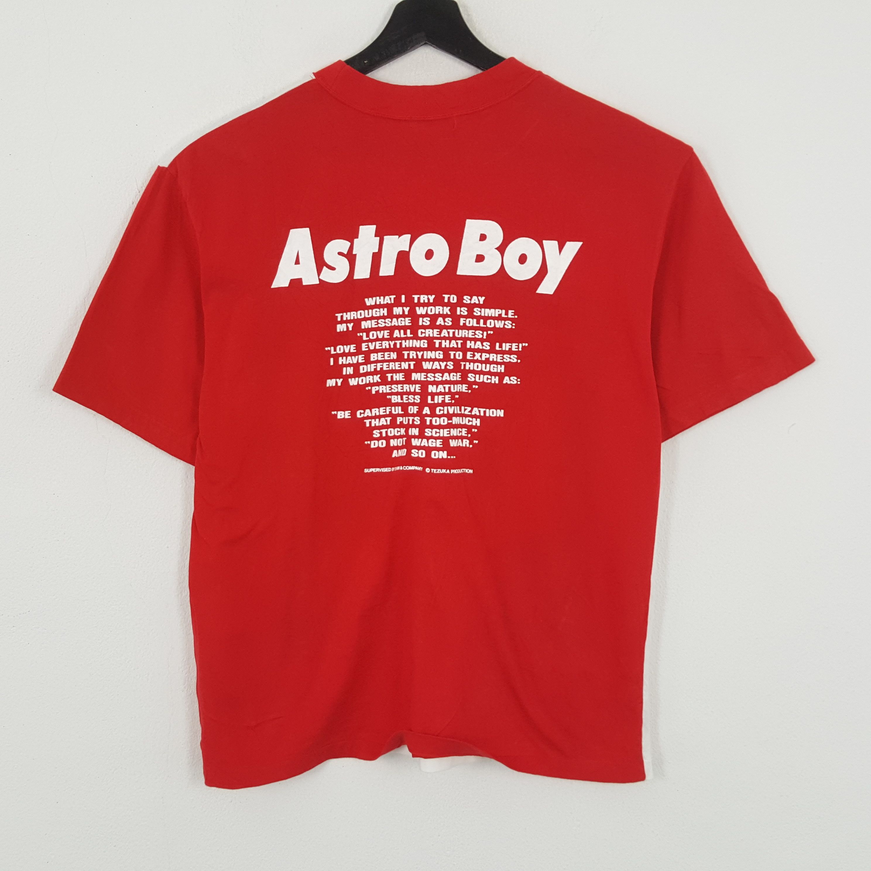 Anime × Vintage ASTRO BOY Japanese Anime Cartoon Rare Design Tshirt Size US L / EU 52-54 / 3 - 3 Thumbnail