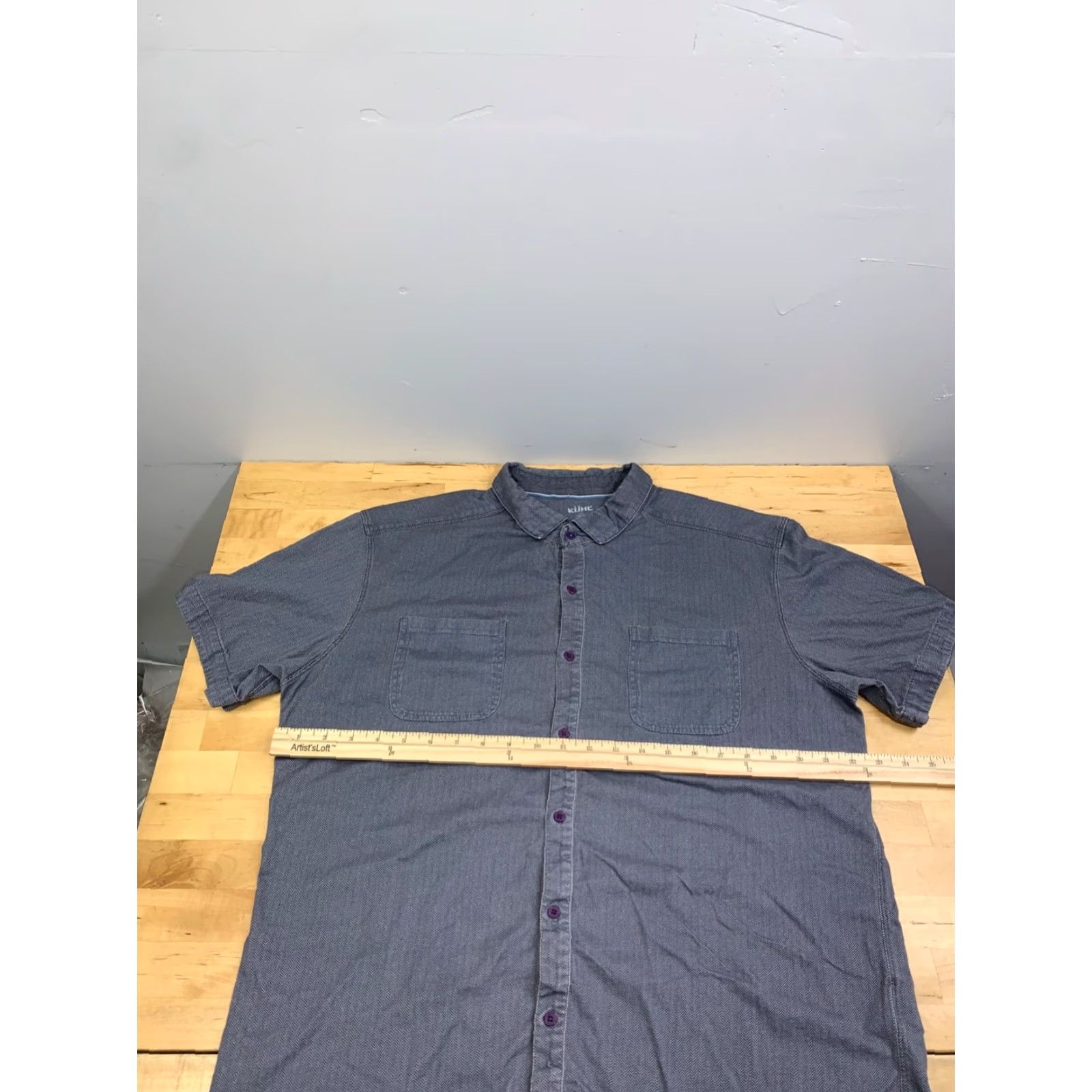 Vintage Kuhl Button Up Shirt Men XL Gray Casual Outdoor Short Sleeve Size US XL / EU 56 / 4 - 4 Thumbnail