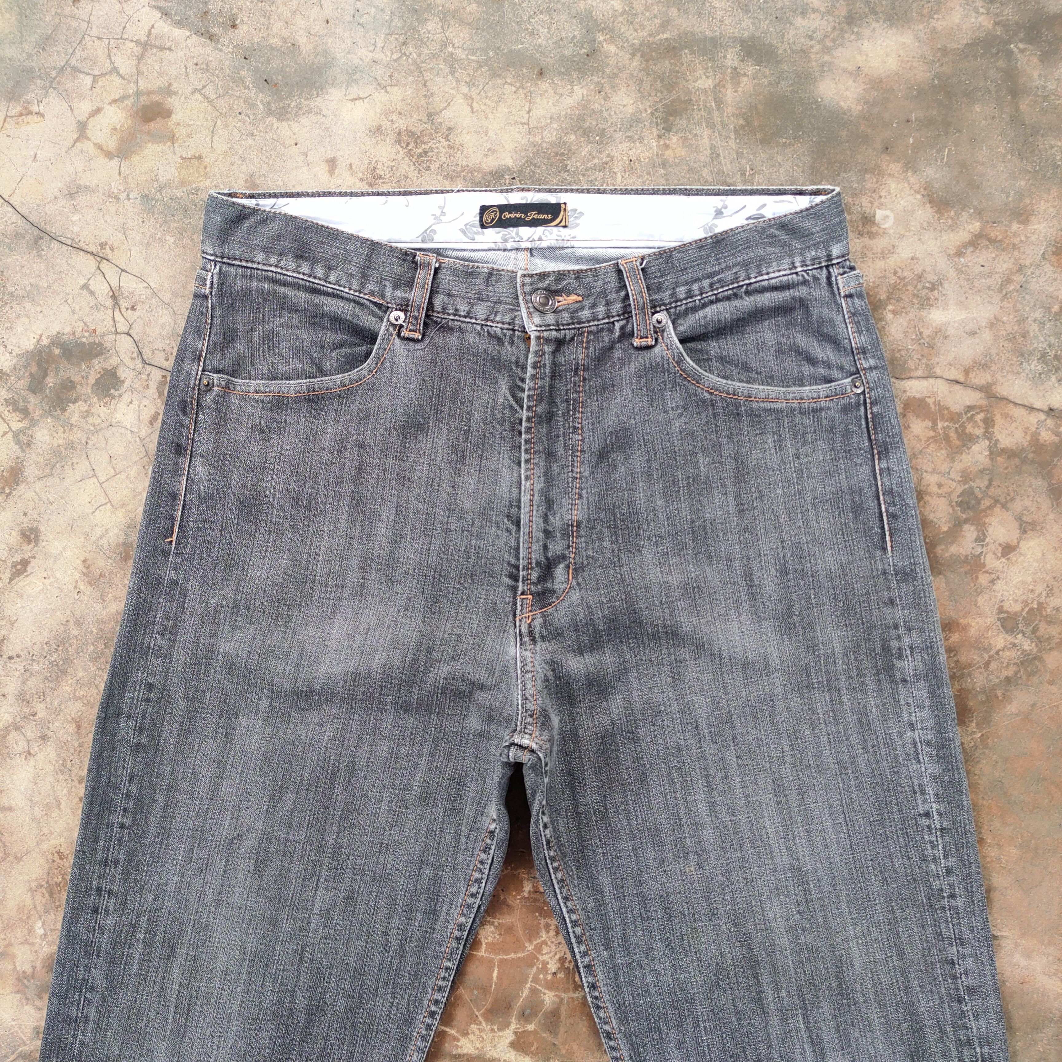 Japanese Brand FLARE Vintage japanese faded black denim jeans pants Size US 32 / EU 48 - 3 Thumbnail