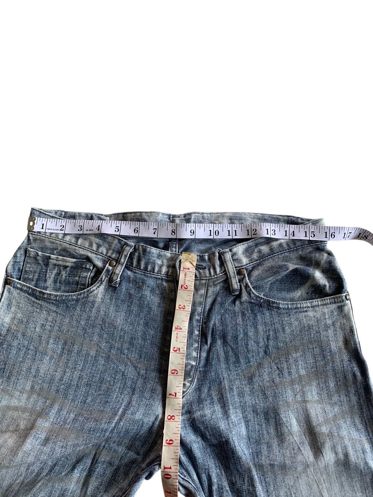 Tornado Mart TORNADO MART STRIPE JAPANESE STRETCH DISTRESSED DENIM Size US 32 / EU 48 - 12 Thumbnail