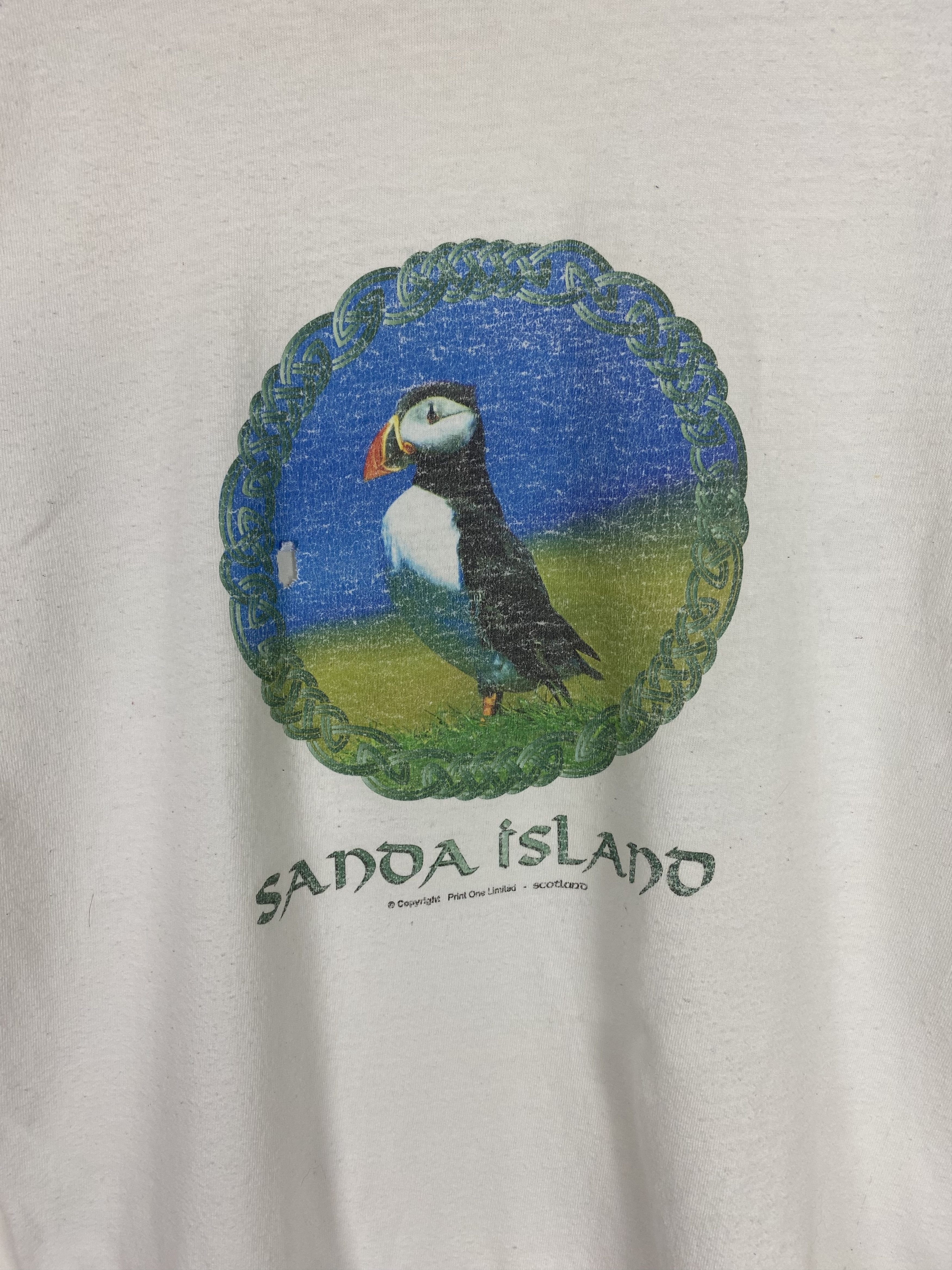Vintage Vintage SANDA ISLAND Puffin Bird Print T-Shirt M487 Size US M / EU 48-50 / 2 - 4 Thumbnail