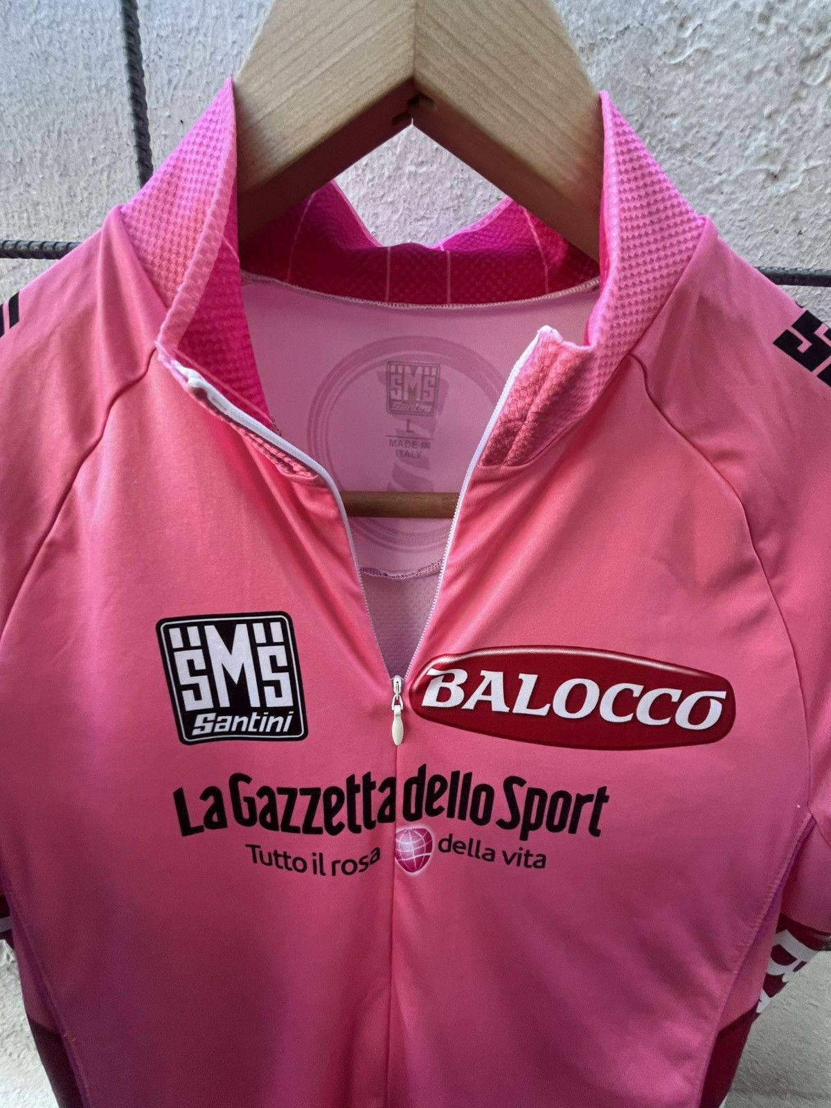 Other SMS Santini Vintage Cycling Racing Jersey Giro d‘Italia Size US L / EU 52-54 / 3 - 7 Thumbnail