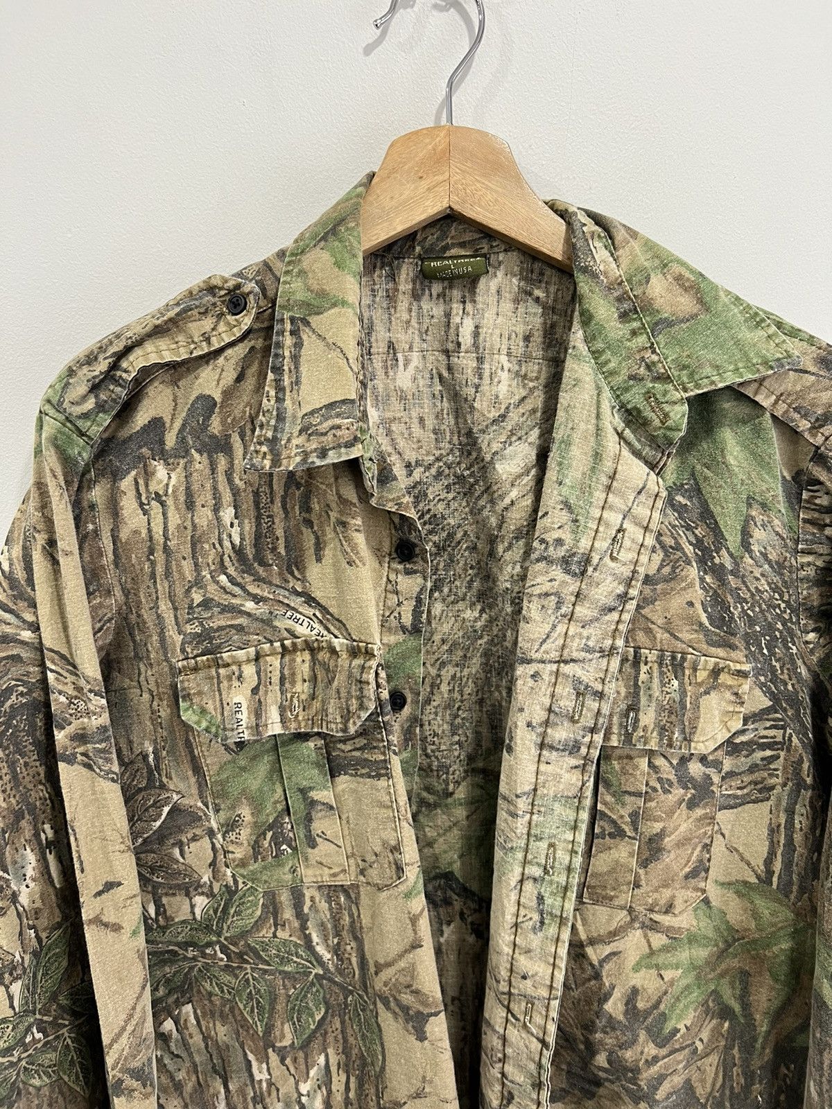 Mossy Oaks Vintage Mossy Oaks Camo Real Tree Button Up Shirt Laege Size US L / EU 52-54 / 3 - 4 Thumbnail