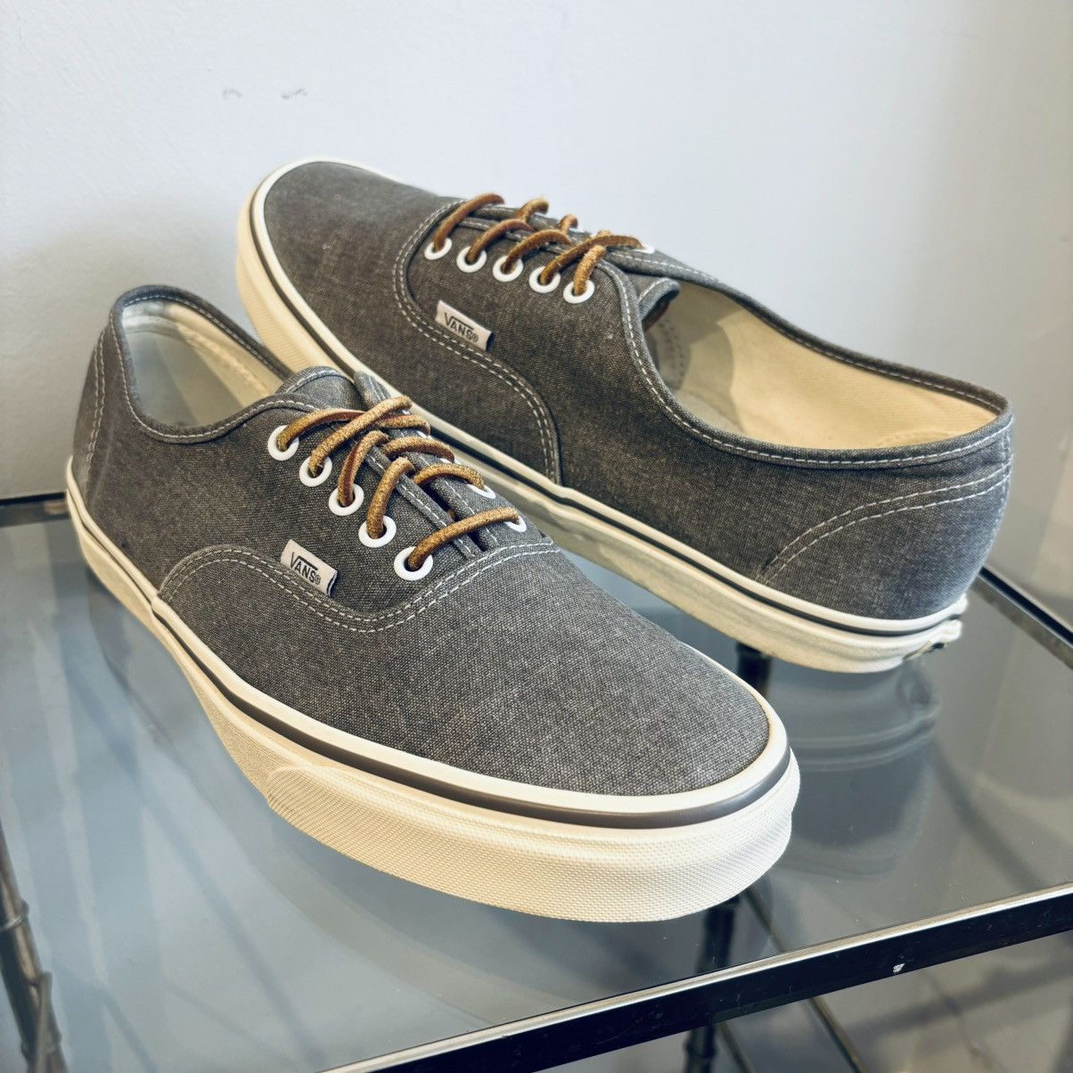 Vans Vans J.Crew Washed Canvas Sneakers Grailed